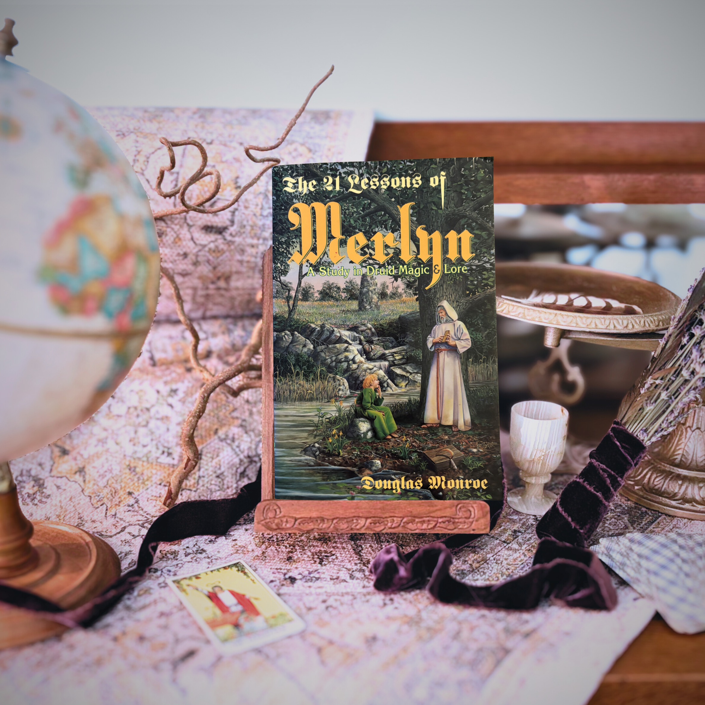 The 21 Lessons of Merlyn: A Study in Druid Magic and Lore | Douglas Monroe | 1994 | Pre-Owned