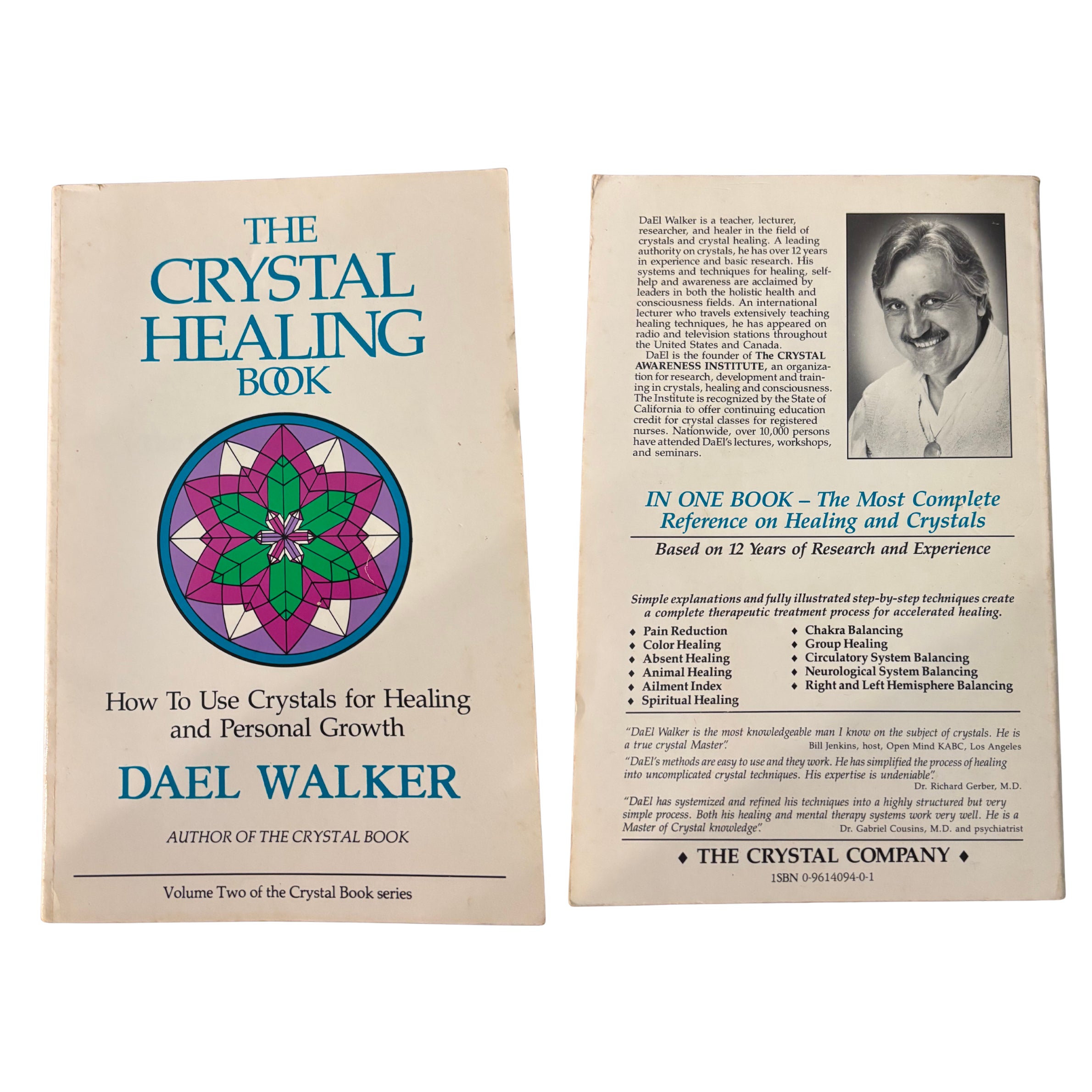 The Crystal Healing Book | Dael Walker | 1988 | Pre-Owned-Haus of Darkness, Haus of Light