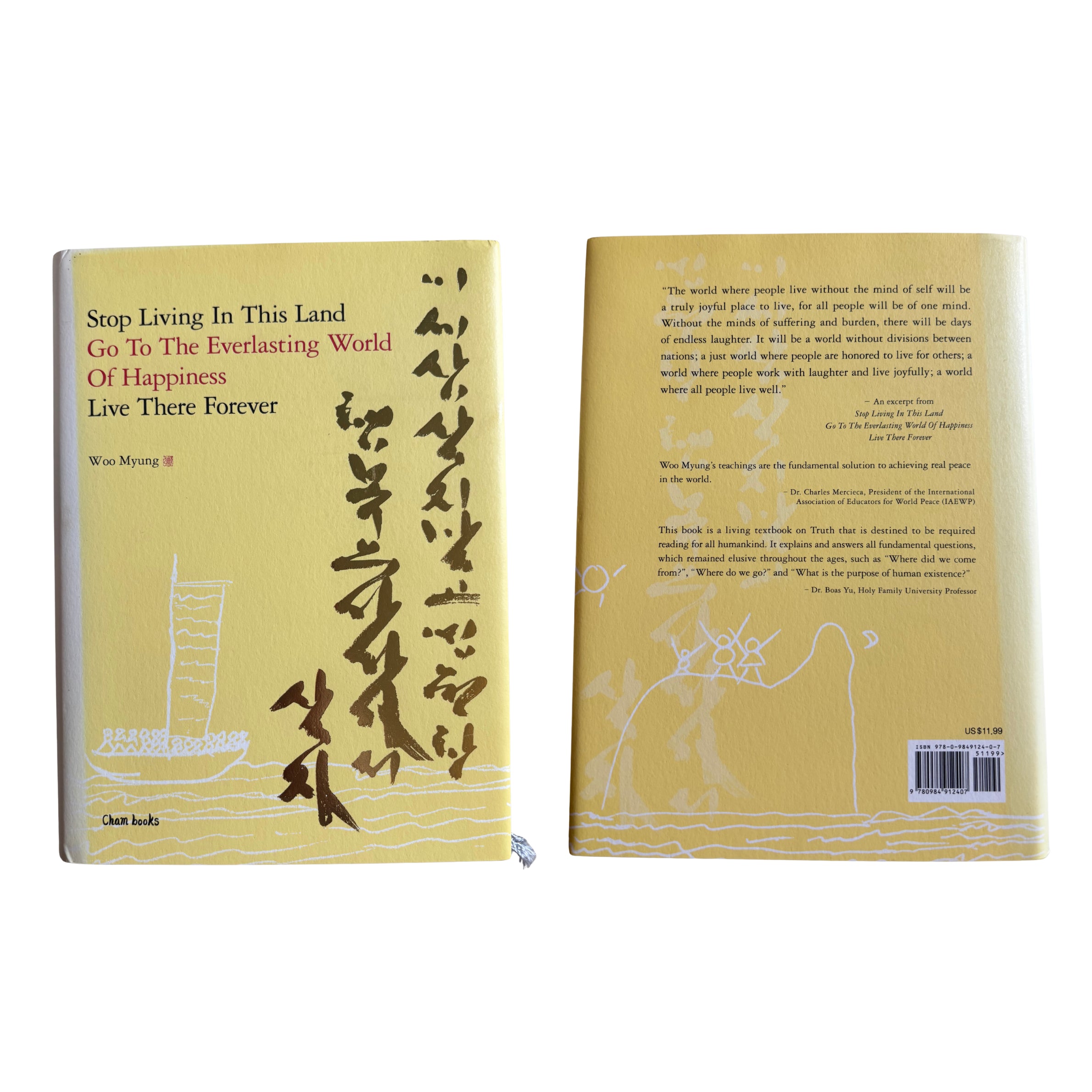 Stop Living in This Land, Go to the Everlasting World of Happiness, Live There Forever | Woo Myung | 2012 | Pre-Owned-Haus of Darkness, Haus of Light