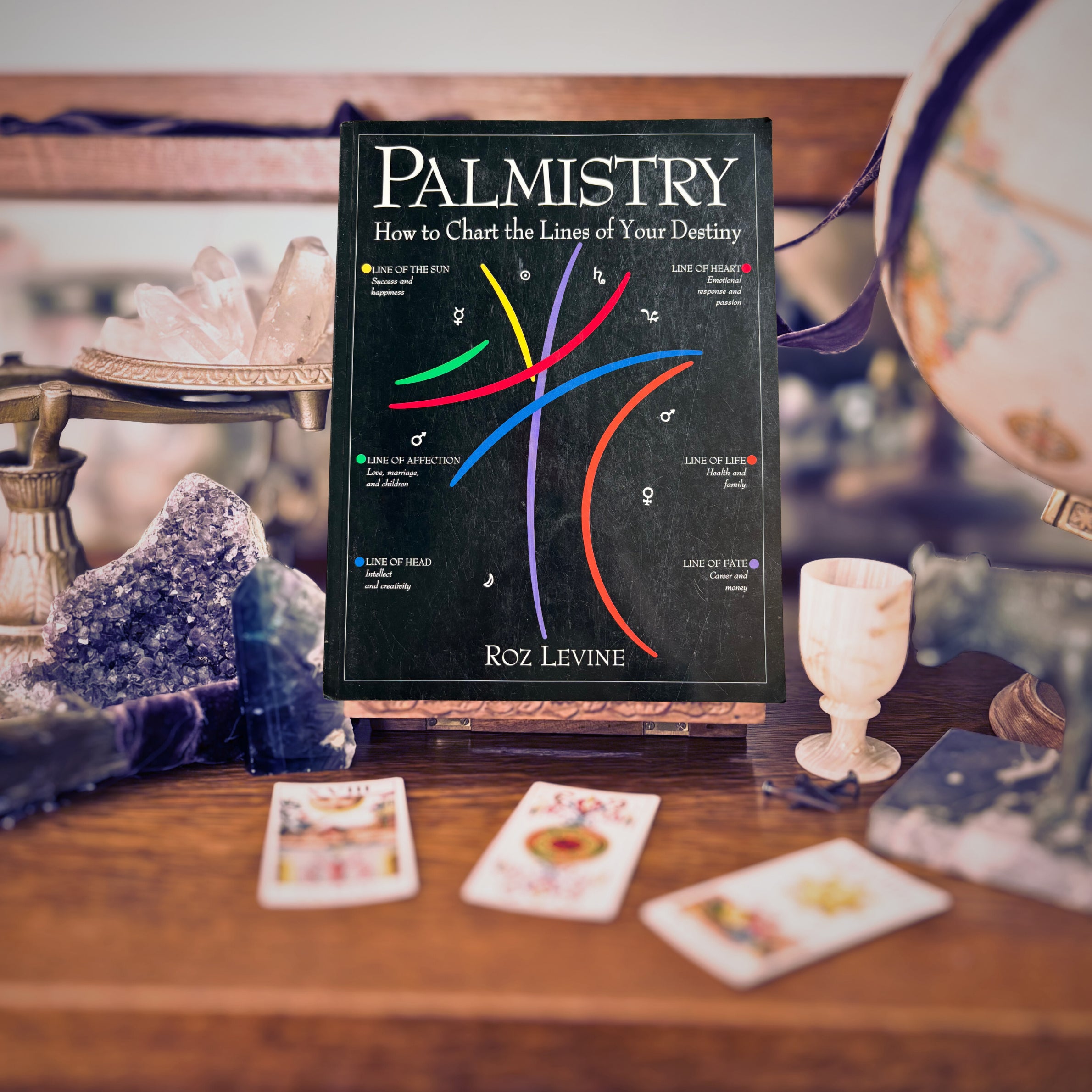 Palmistry: How to Chart the Lines of Your Destiny | Roz Levine | 1993 | Pre-Owned-Haus of Darkness, Haus of Light
