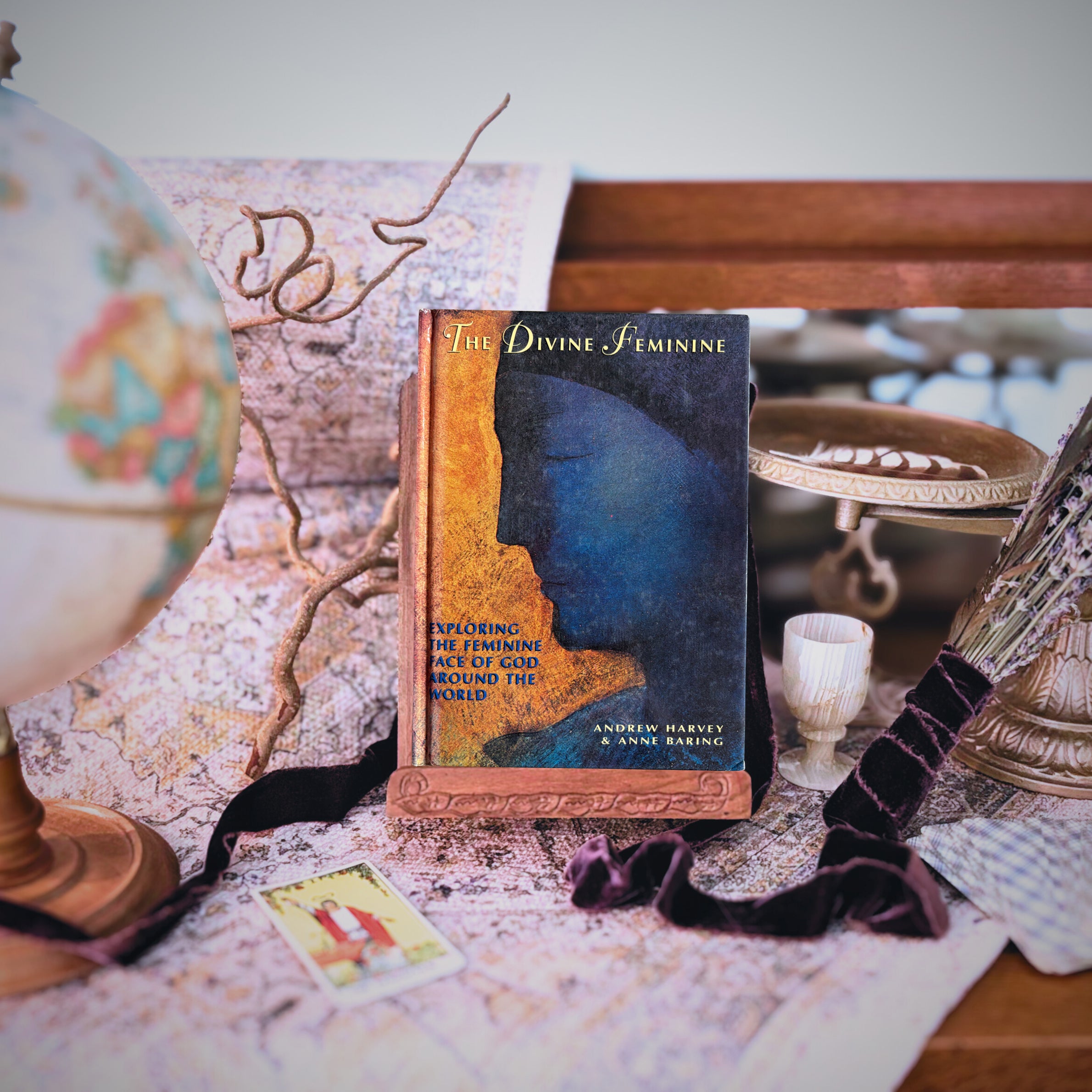 The Divine Feminine: Exploring The Feminine Face of God Around The World | Andrew Harvey & Anne Baring | 1996 | Pre-Owned-Haus of Darkness, Haus of Light