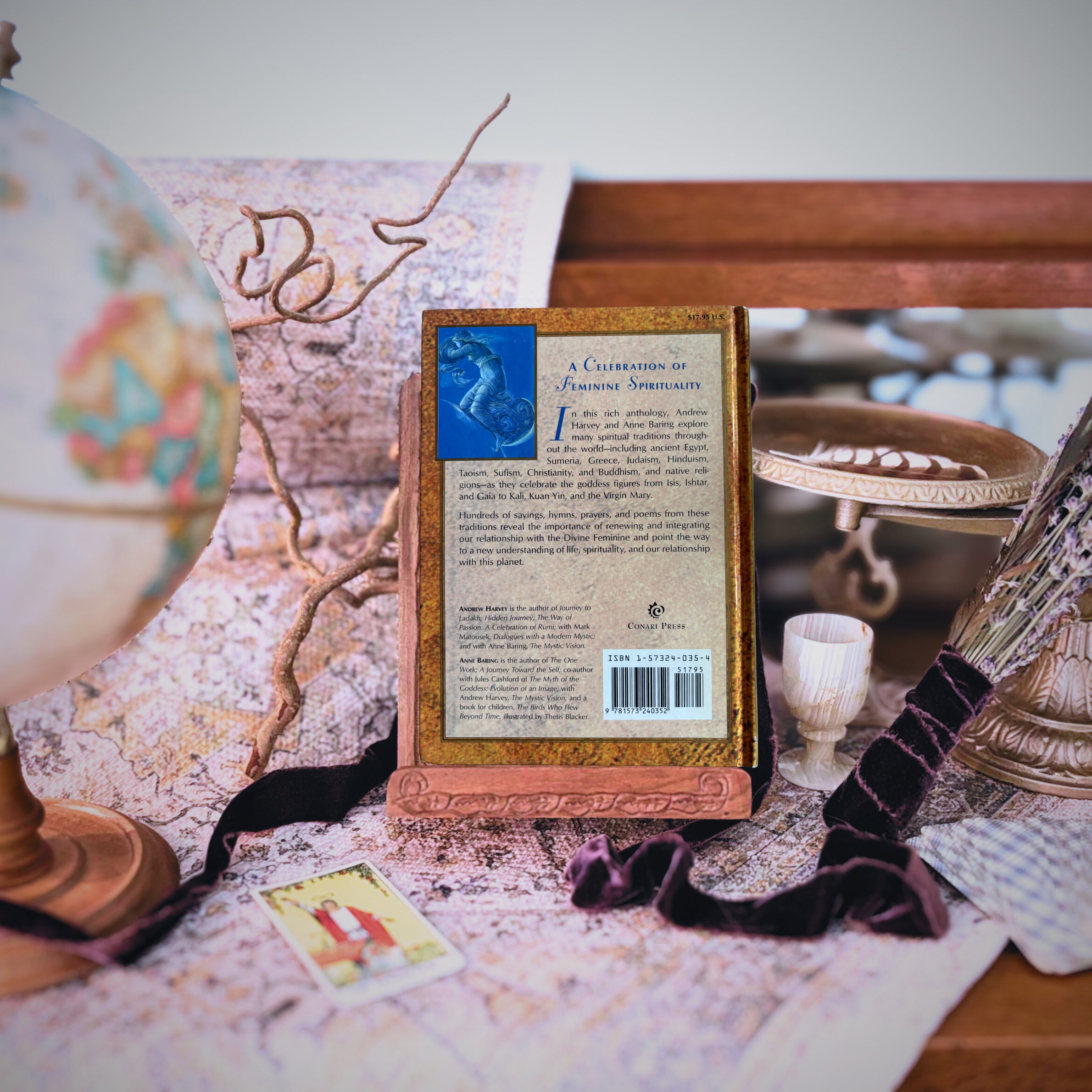 The Divine Feminine: Exploring The Feminine Face of God Around The World | Andrew Harvey & Anne Baring | 1996 | Pre-Owned-Haus of Darkness, Haus of Light