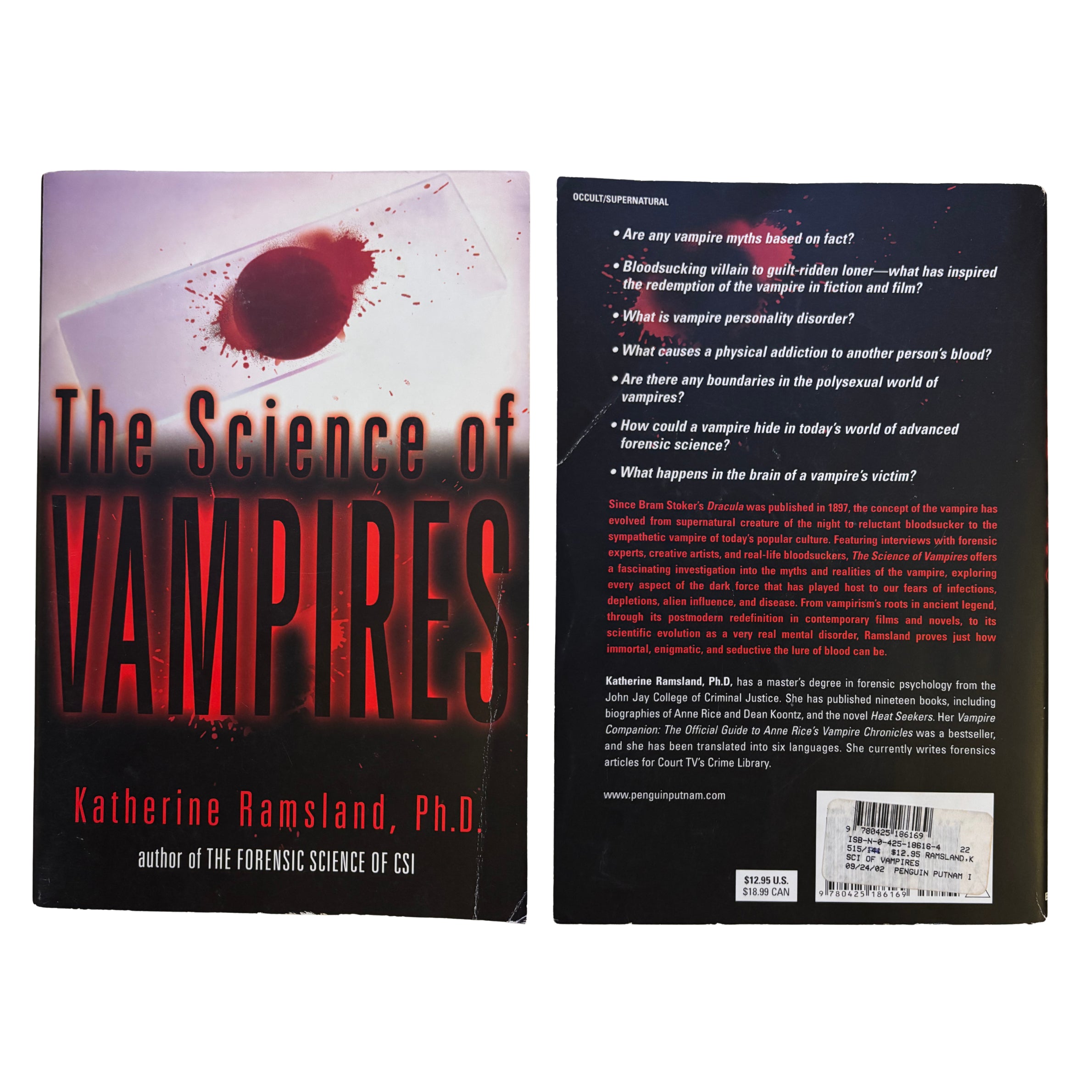 The Science of Vampires | Katherine Ramsland Phd | 2002 | Pre-Owned-Haus of Darkness, Haus of Light