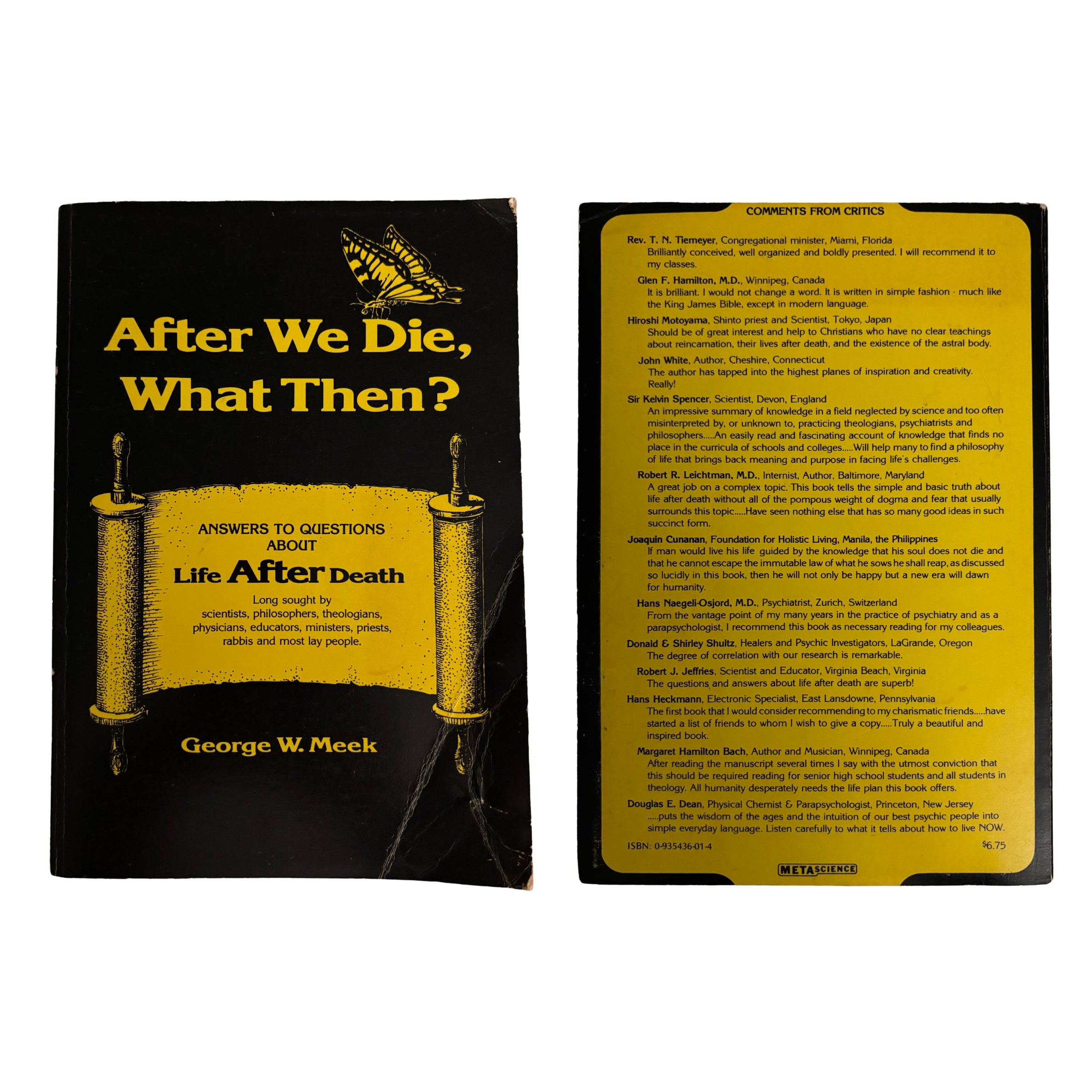 After We Die, What Then? | George W Meeks | 1980 | Pre-Owned-Haus of Darkness, Haus of Light