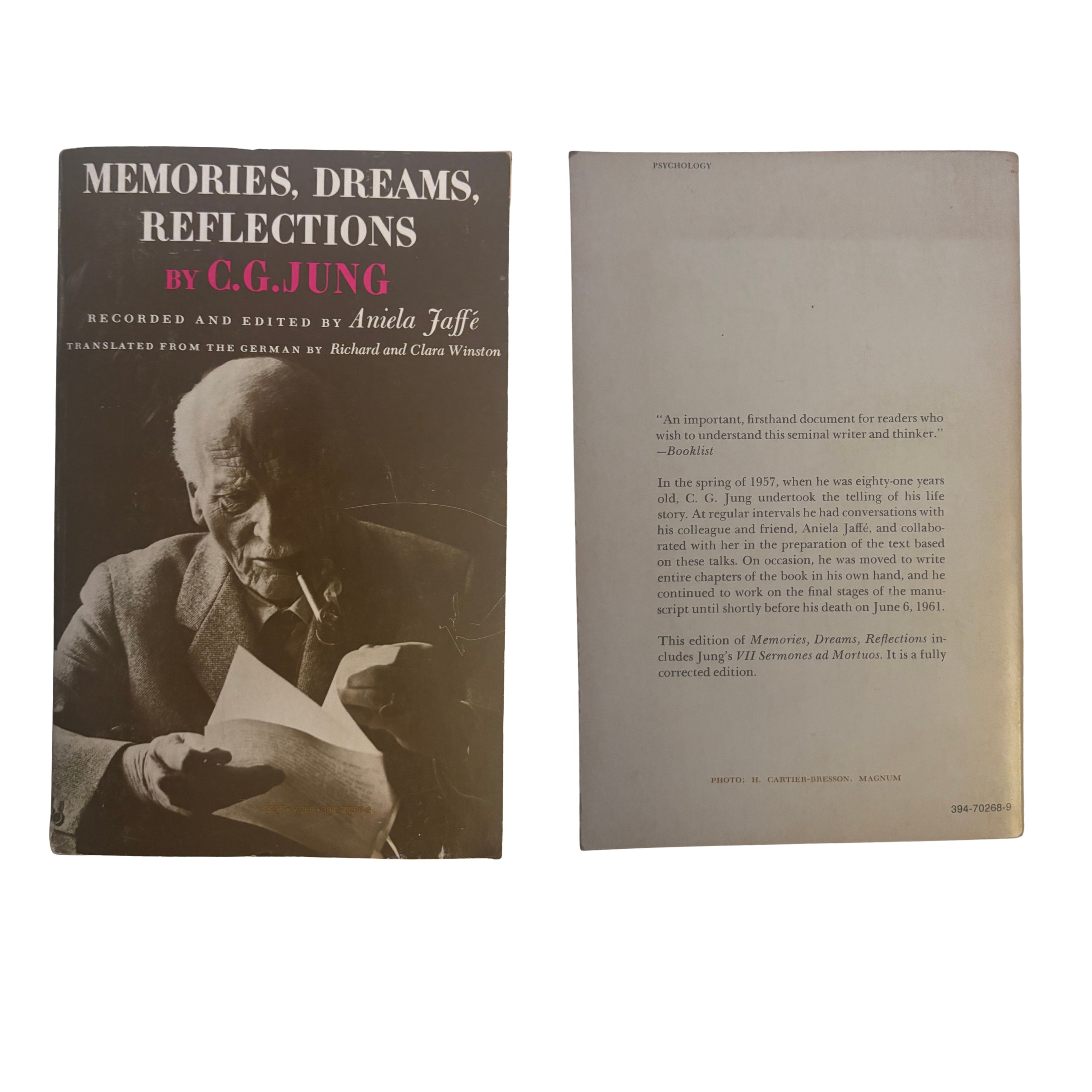 Memories, Dreams, Reflections | Carl Jung | 1965 | Pre-Owned-Haus of Darkness, Haus of Light