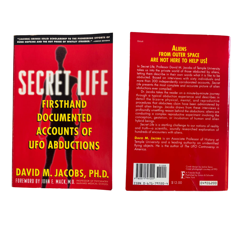 Secret Life: Firsthand, Documented Accounts of Ufo Abductions | David M. Jacobs |1993 | Pre-Owned-Haus of Darkness, Haus of Light