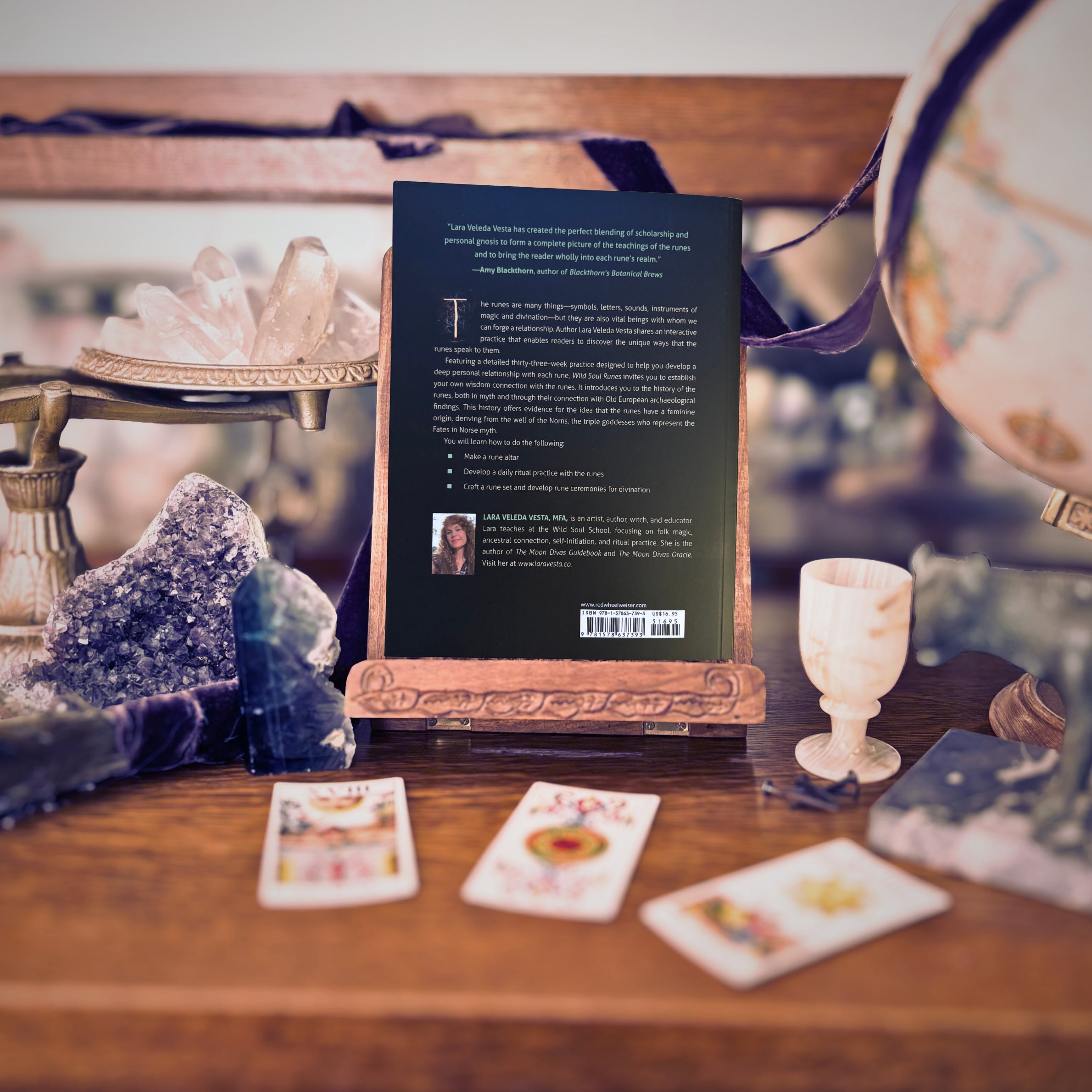 Wild Soul Runes: Reawakening the Ancestral Feminine | Lara Veleda Vesta | 2021 | Pre-Owned-Haus of Darkness, Haus of Light