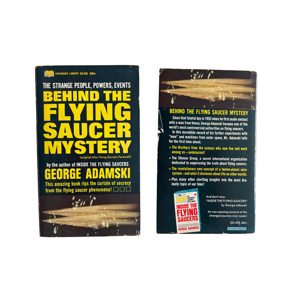 Behind the Flying Saucer Mystery | George Adamski | 1967 | Pre-Owned-Haus of Darkness, Haus of Light