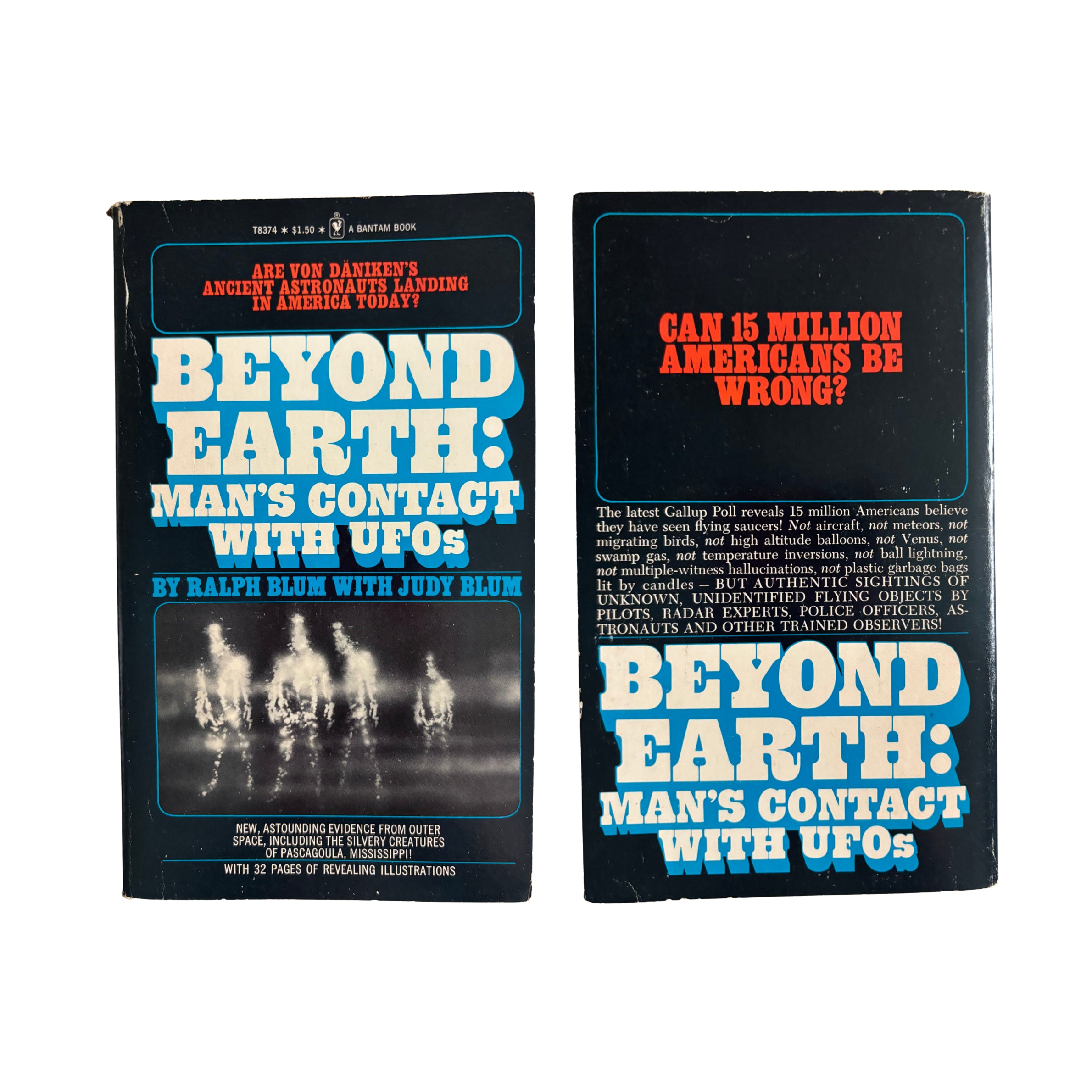Beyond Earth: Mans Contact with UFOs | Ralph Blum | 1975 | Pre-Owned-Haus of Darkness, Haus of Light