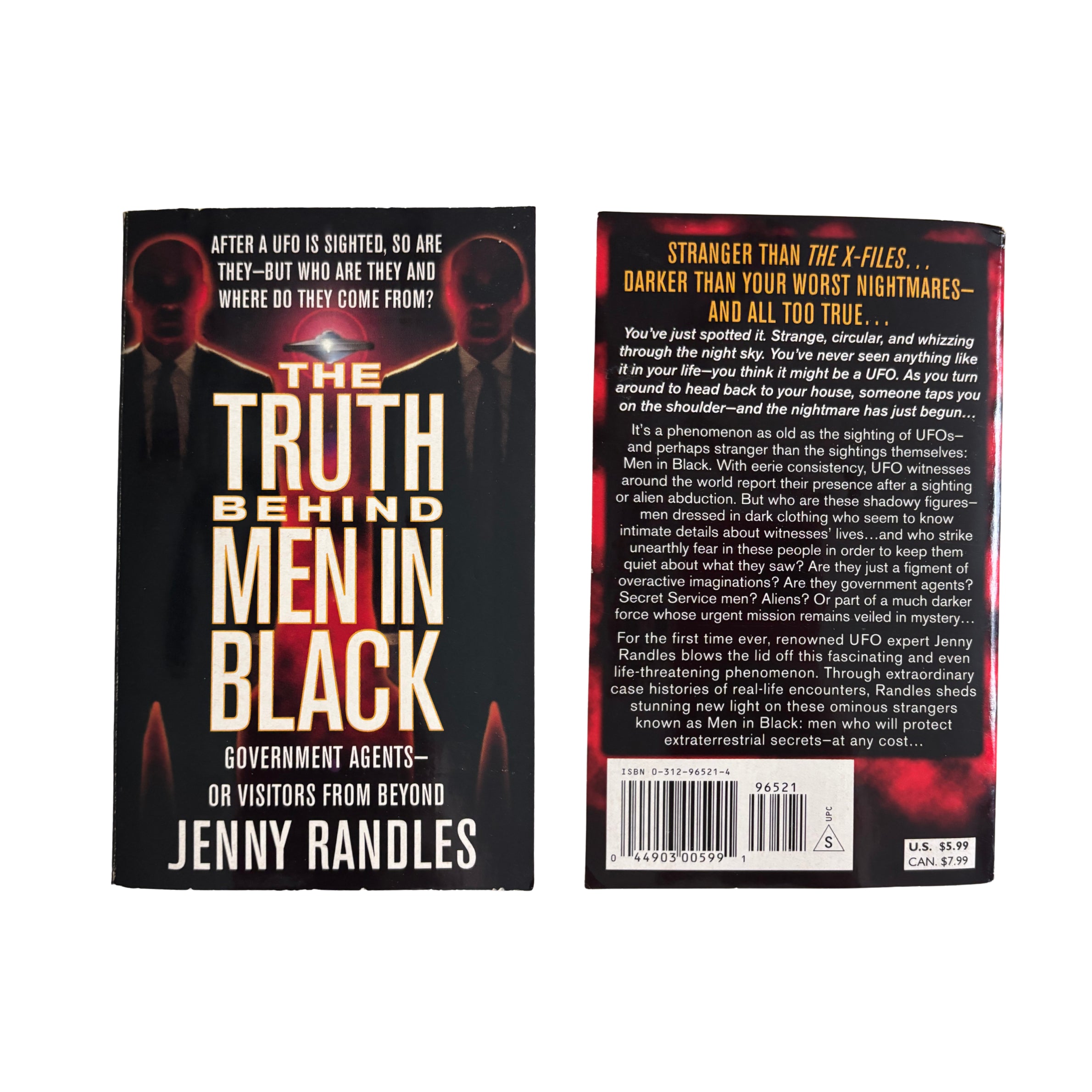 The Truth Behind Men in Black | Jenny Randles | 1997 | Pre-Owned-Haus of Darkness, Haus of Light