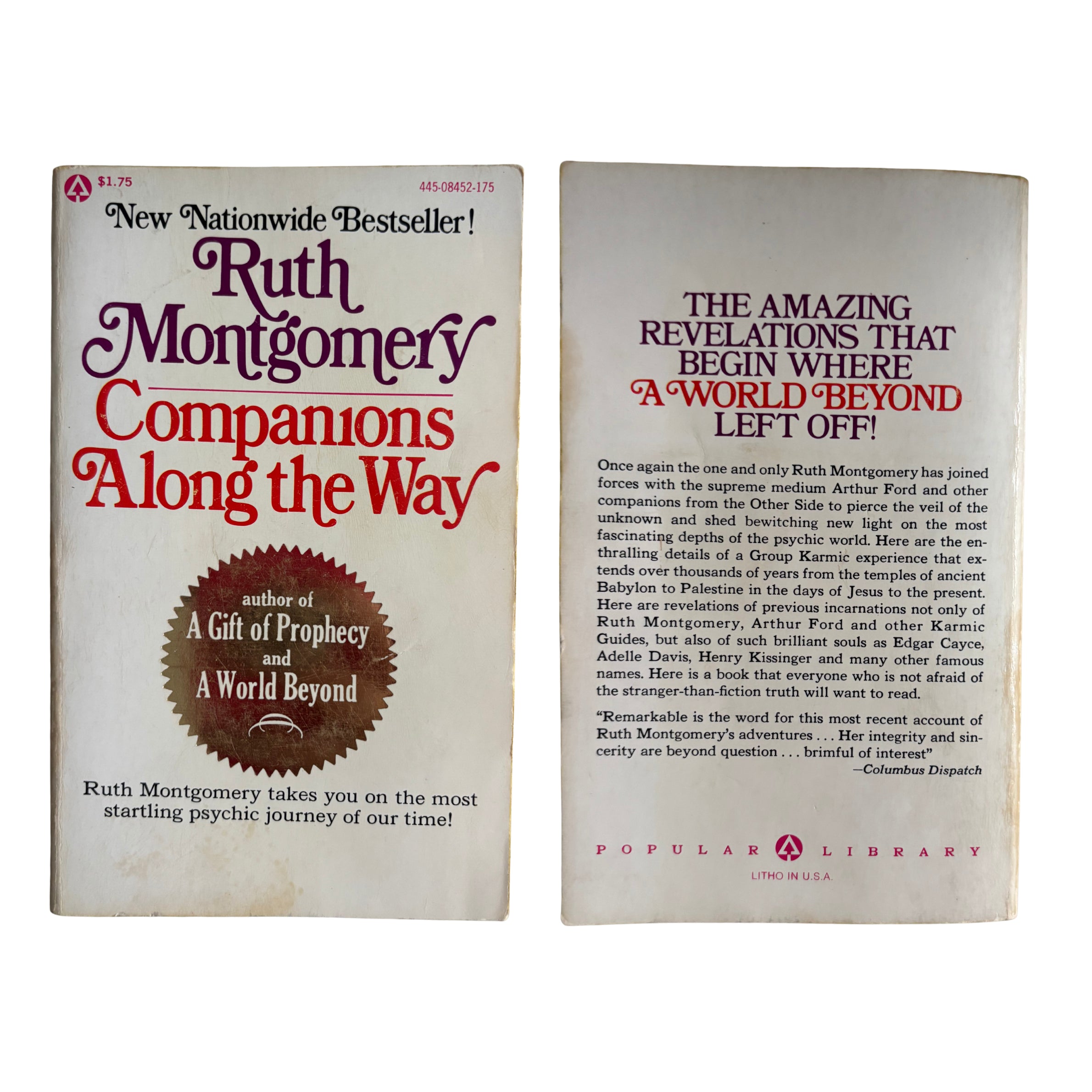 Companions Along the Way | Ruth Montgomery | 1976 | Pre-Owned-Haus of Darkness, Haus of Light