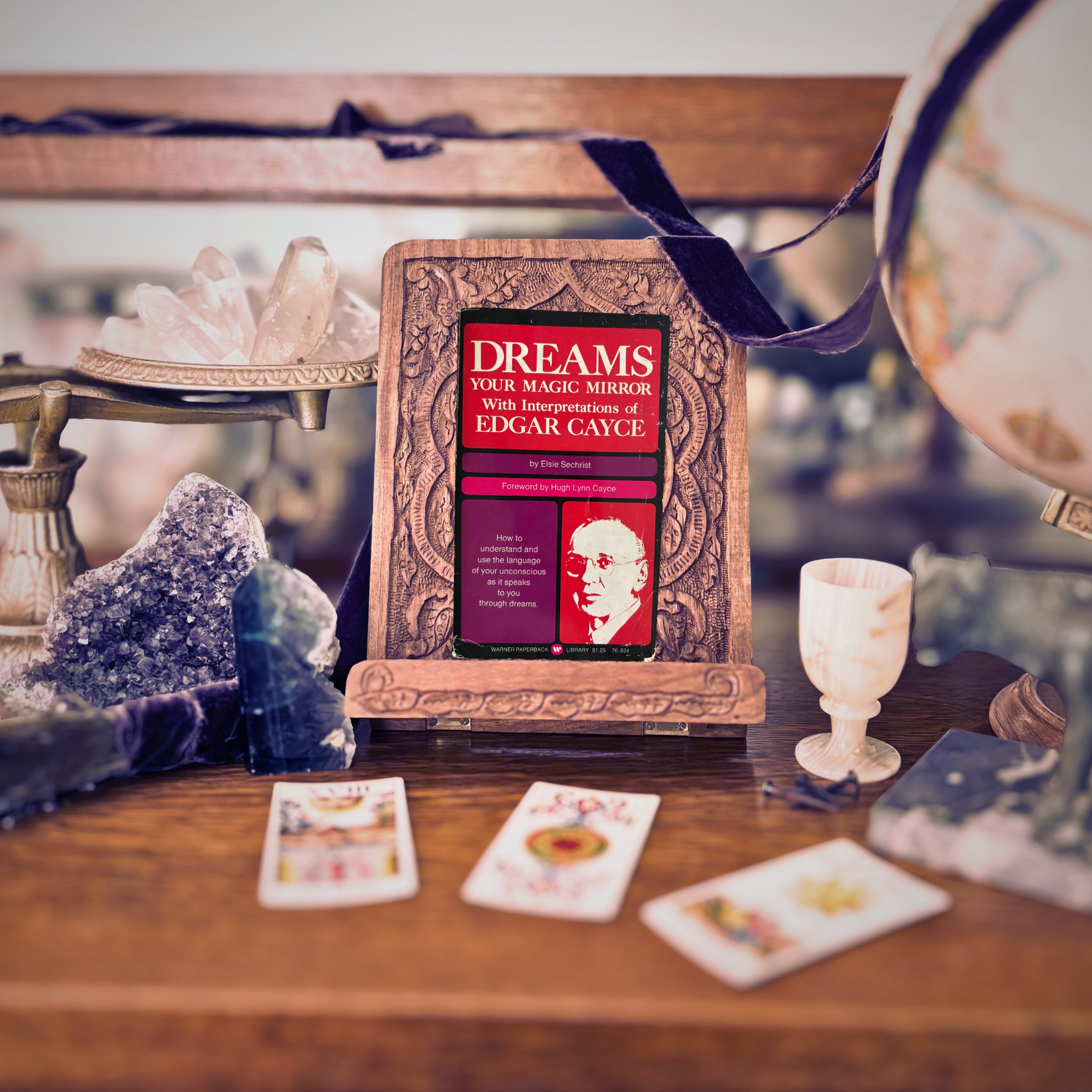 Dreams Your Magic Mirror: With Interpretations of Edgar Cayce | Elise Seacrest | 1974 | Pre-Owned-Haus of Darkness, Haus of Light