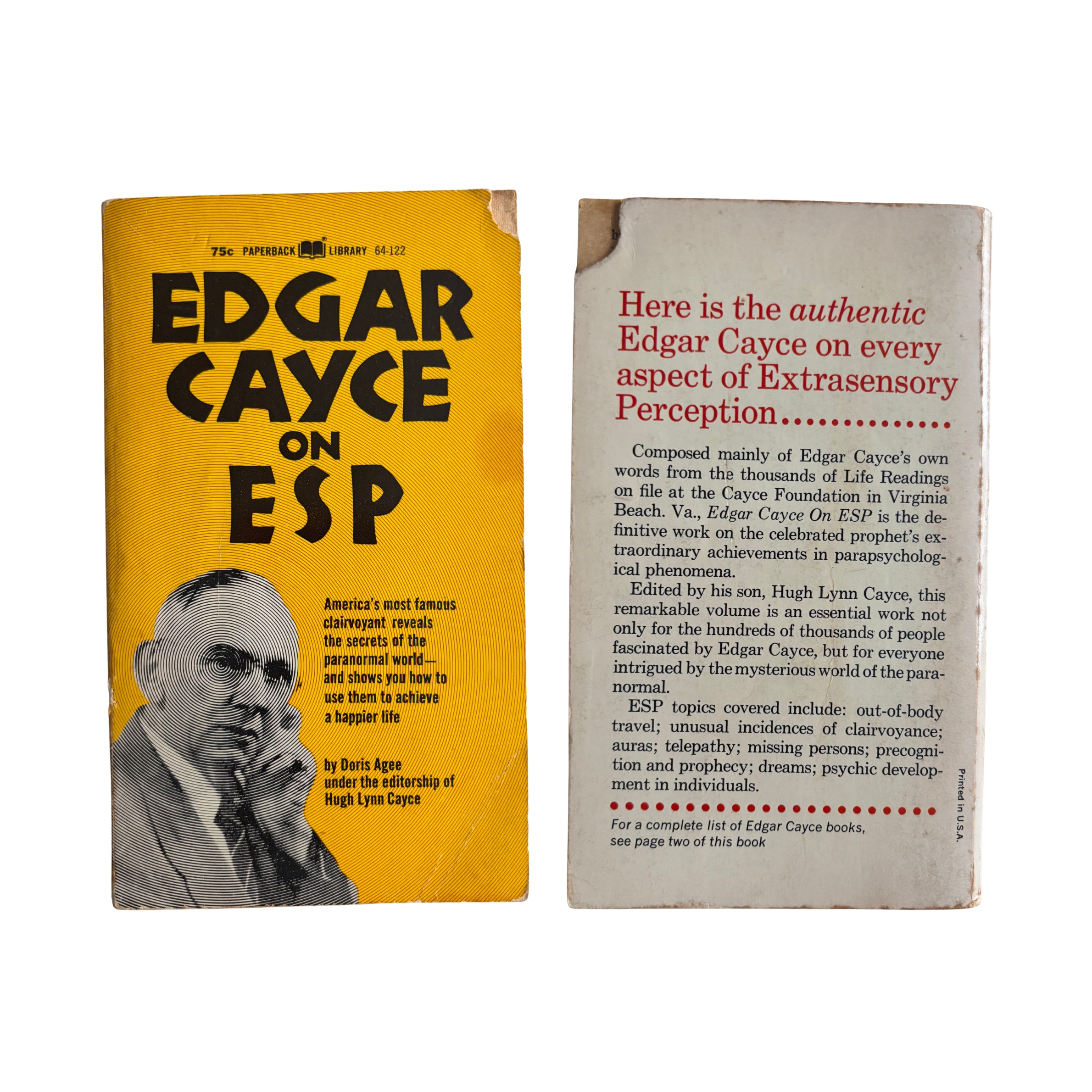 Edgar Cayce on E.S.P. | Doris Agee | 1969 | Pre-Owned-Haus of Darkness, Haus of Light