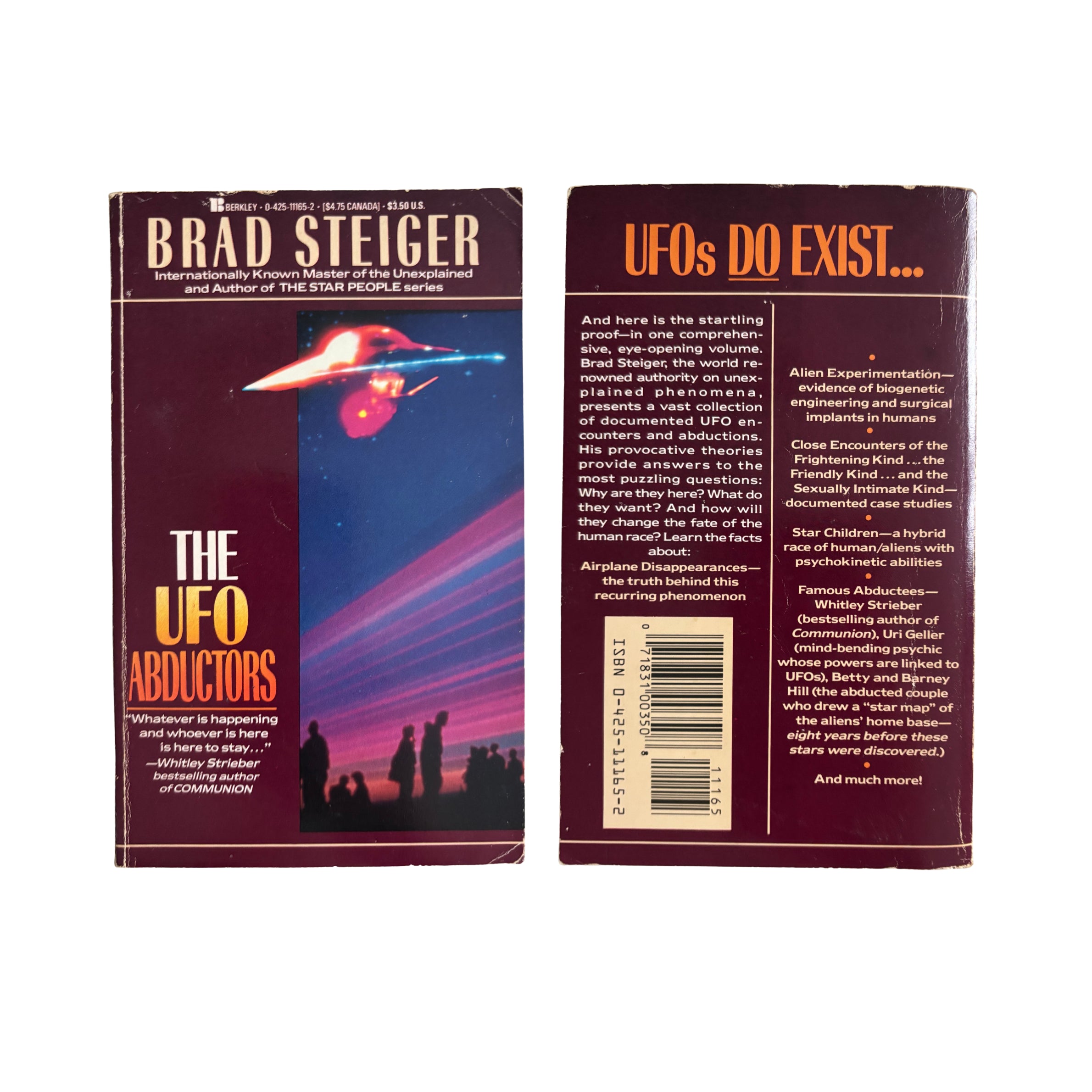 The UFO Abductors | Brad Steiger | 1988 | Pre-Owned-Haus of Darkness, Haus of Light