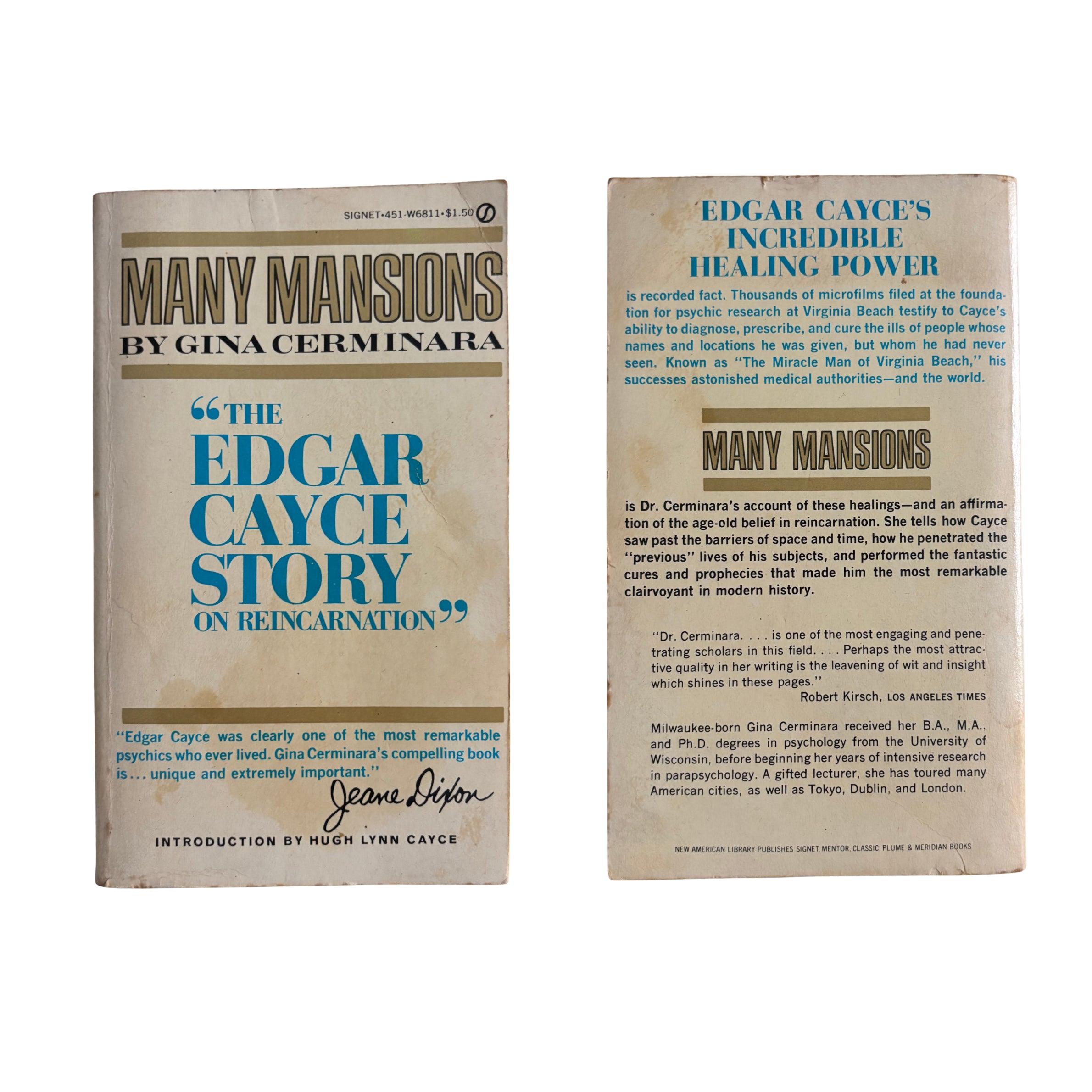 Many Mansions The Edgar Cayce Story | Gina Cerminara | 1967 | Pre-Owned-Haus of Darkness, Haus of Light