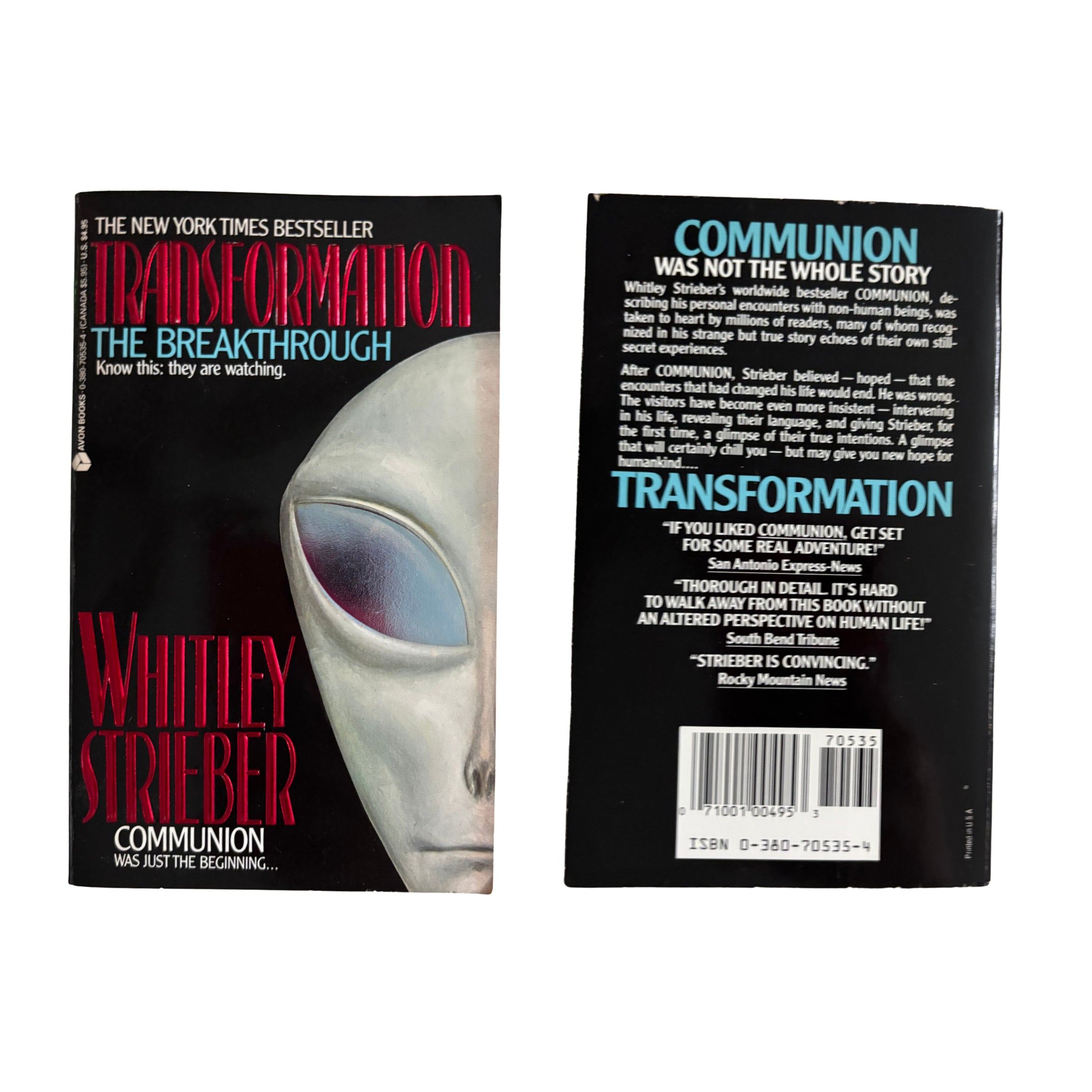 Transformation the Breakthrough | Whitley Strieber | 1989 | Pre-Owned-Haus of Darkness, Haus of Light
