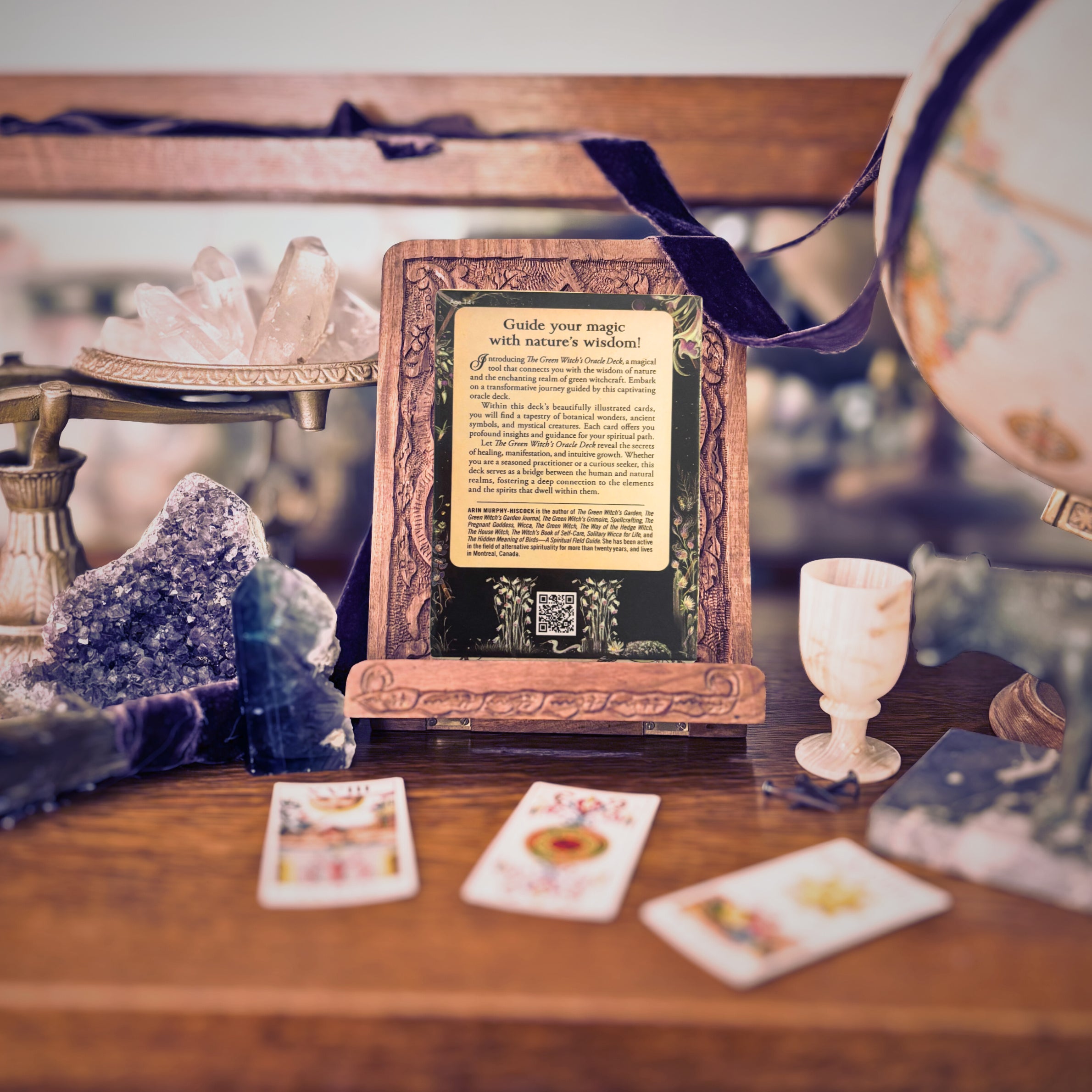 Green Witch Oracle Deck | Arin Murphy-Hiscock & Sara Richard | 2023 | Pre-Owned-Haus of Darkness, Haus of Light