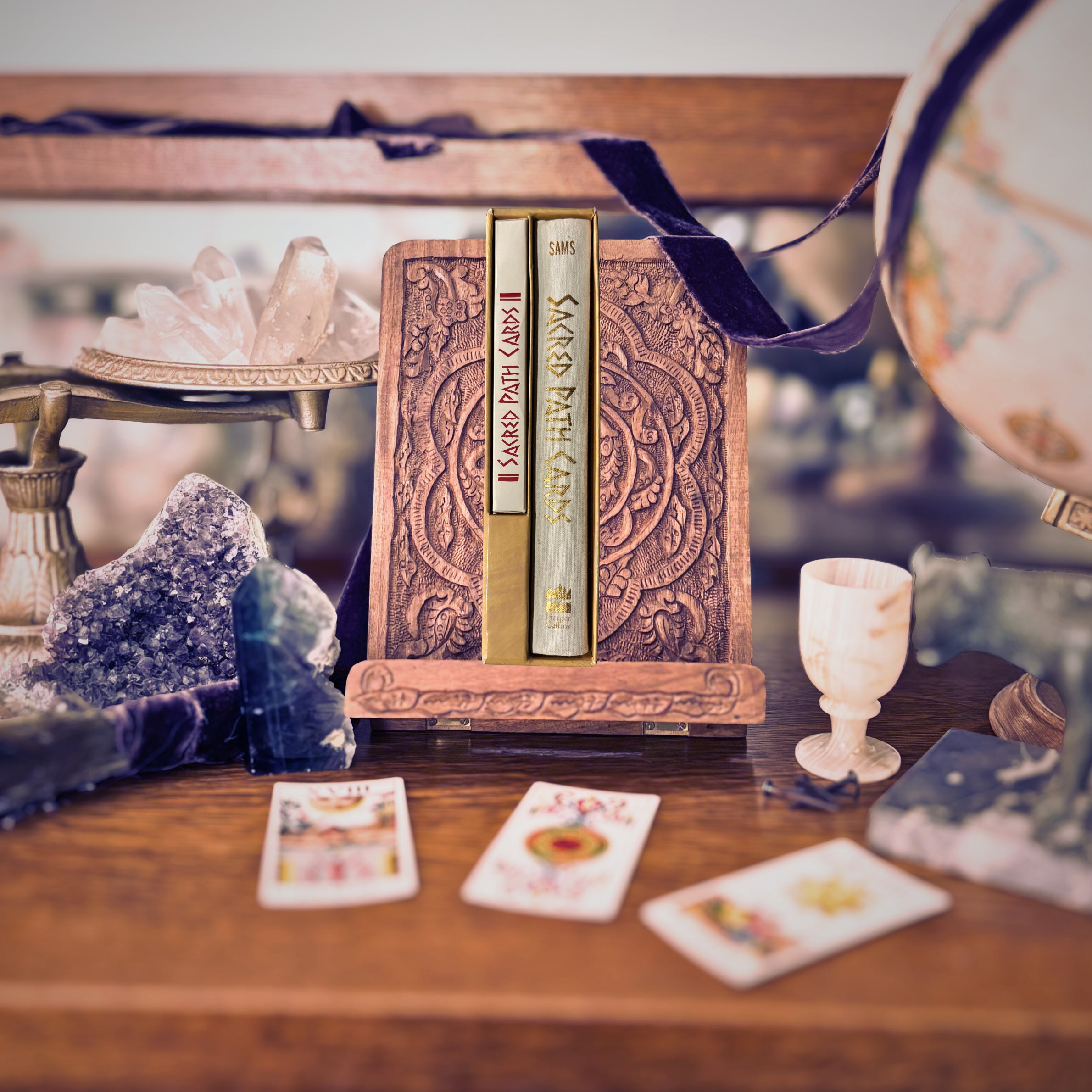 Sacred Path Cards: The Discovery of Self Through Native Teachings | Jamie Sams & Linda Childers | 1990 | Pre-Owned-Haus of Darkness, Haus of Light