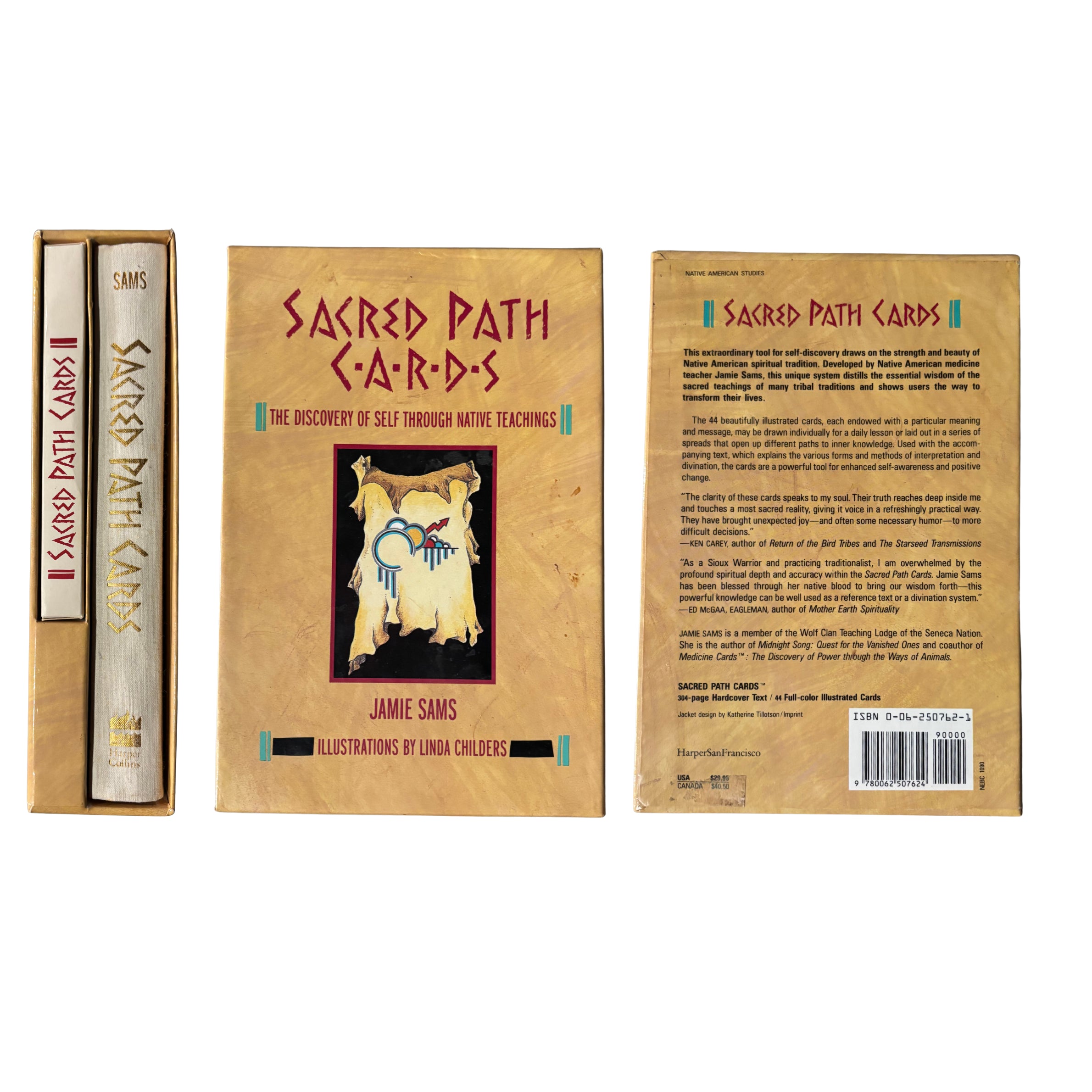 Sacred Path Cards: The Discovery of Self Through Native Teachings | Jamie Sams & Linda Childers | 1990 | Pre-Owned-Haus of Darkness, Haus of Light