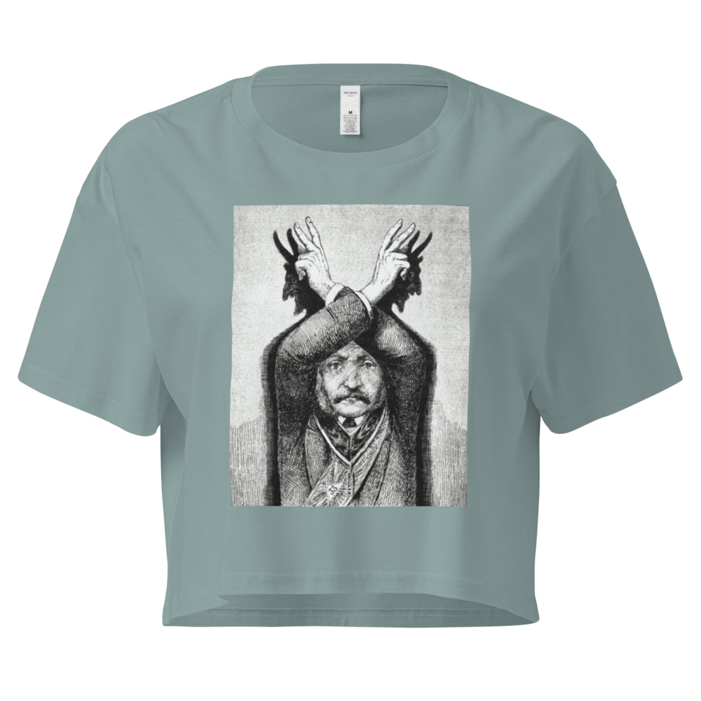 Devil Worship from "The Freemason" by Eugen Lennhoff | Crop Top-Haus of Darkness, Haus of Light