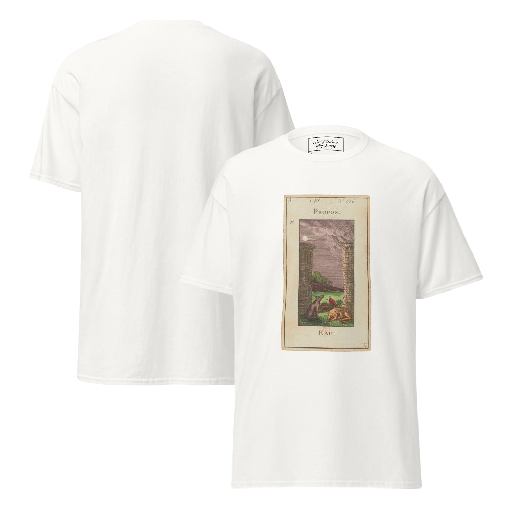 Vintage "Grand Etteilla" French Tarot "The Moon" | Unisex Classic Tee-Haus of Darkness, Haus of Light