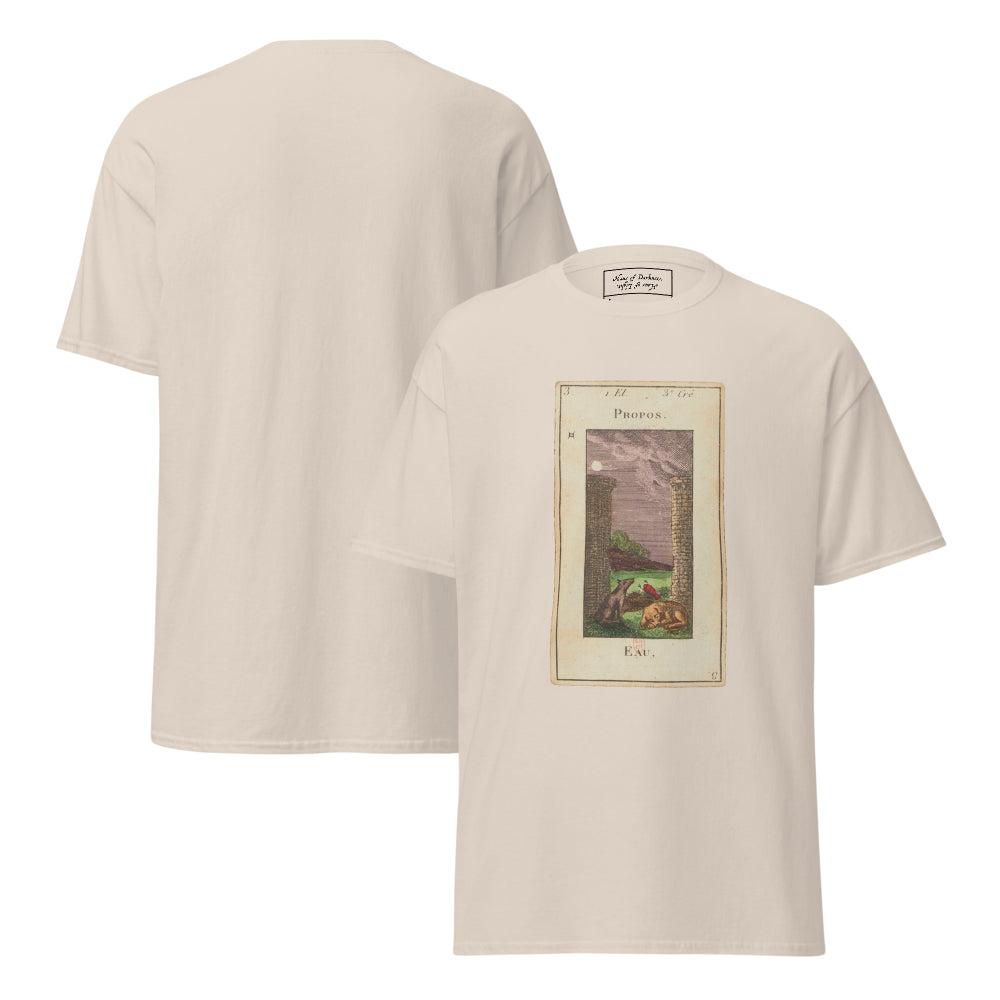 Vintage "Grand Etteilla" French Tarot "The Moon" | Unisex Classic Tee-Haus of Darkness, Haus of Light