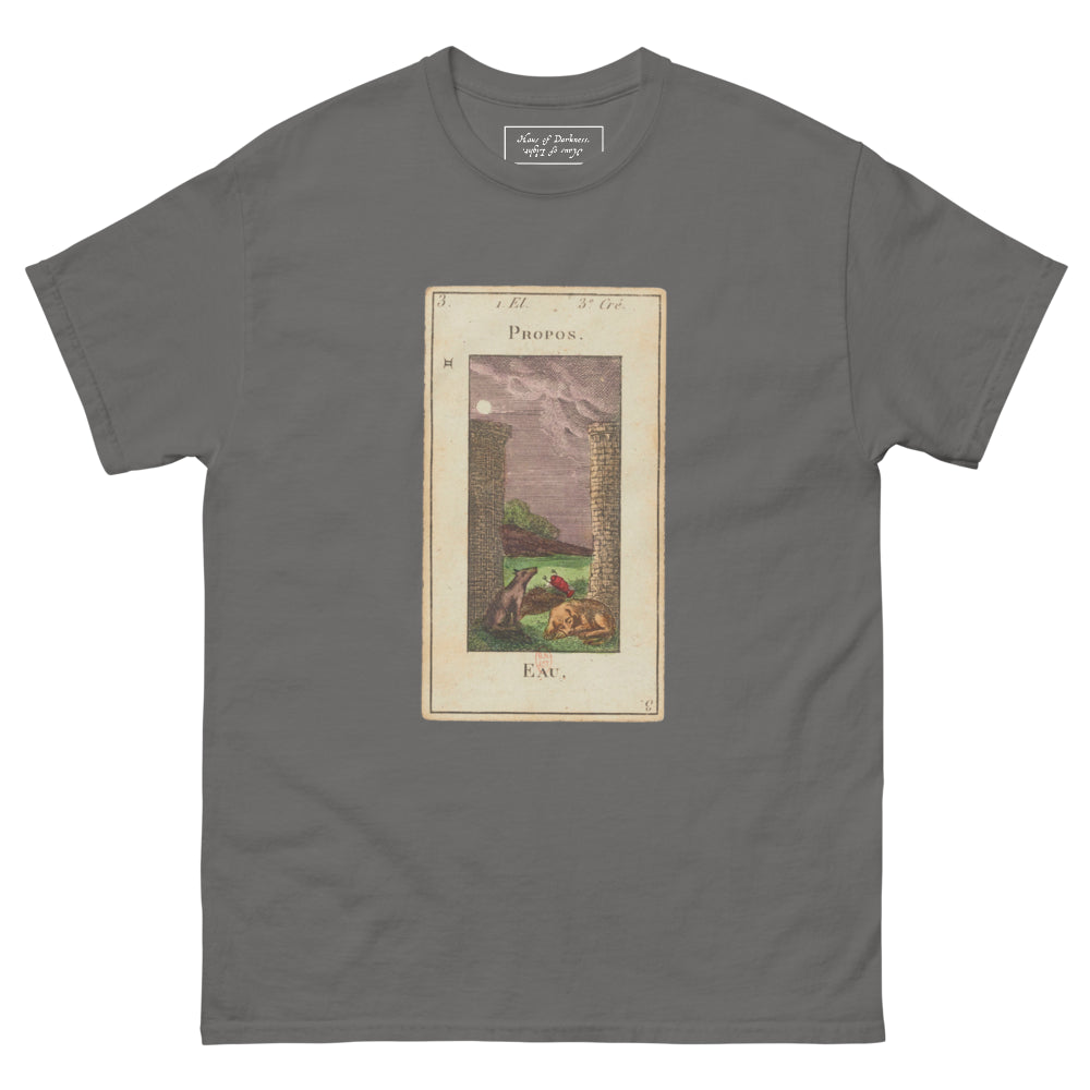 Vintage "Grand Etteilla" French Tarot "The Moon" | Unisex Classic Tee-Haus of Darkness, Haus of Light