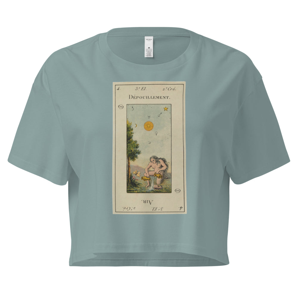 Vintage "Grand Etteilla" French Tarot "The Star" | Crop Top-Haus of Darkness, Haus of Light
