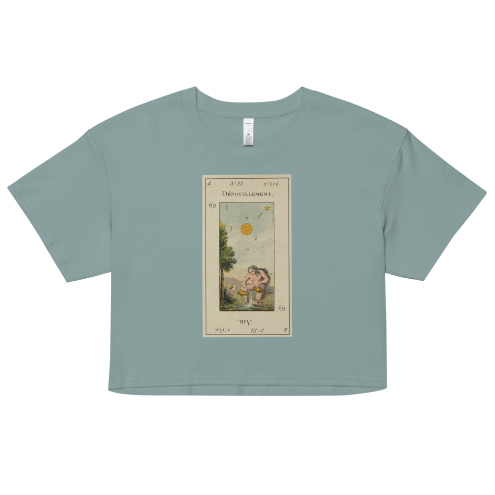 Vintage "Grand Etteilla" French Tarot "The Star" | Crop Top-Haus of Darkness, Haus of Light