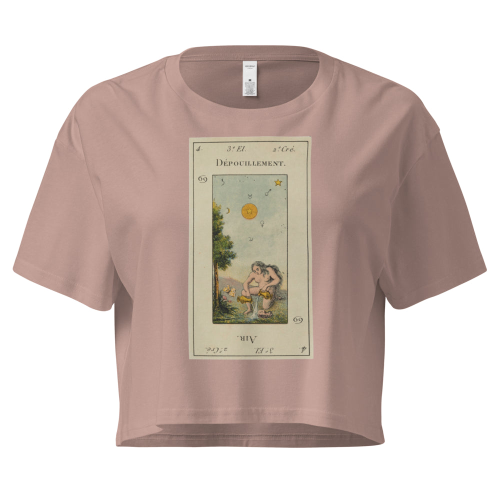 Vintage "Grand Etteilla" French Tarot "The Star" | Crop Top-Haus of Darkness, Haus of Light