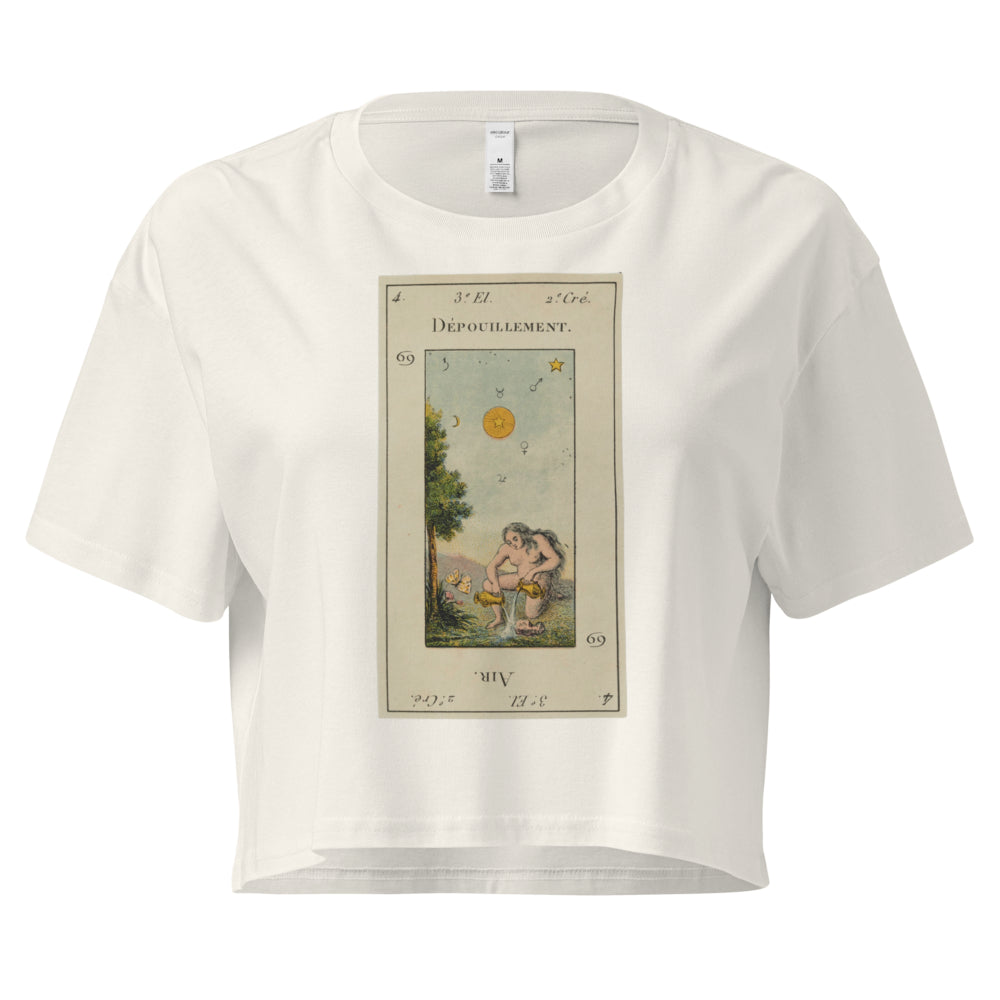 Vintage "Grand Etteilla" French Tarot "The Star" | Crop Top-Haus of Darkness, Haus of Light