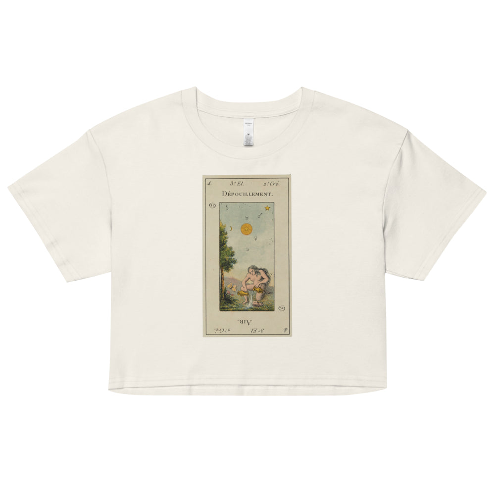 Vintage "Grand Etteilla" French Tarot "The Star" | Crop Top-Haus of Darkness, Haus of Light