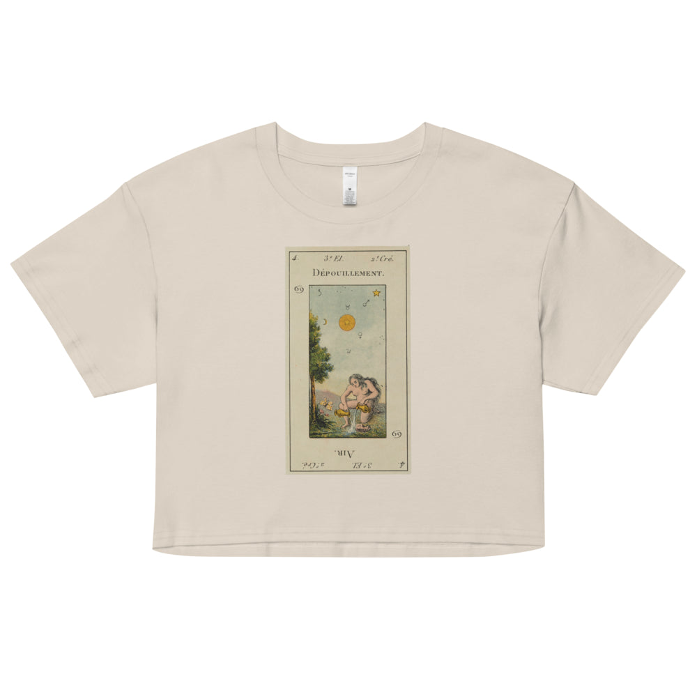 Vintage "Grand Etteilla" French Tarot "The Star" | Crop Top-Haus of Darkness, Haus of Light