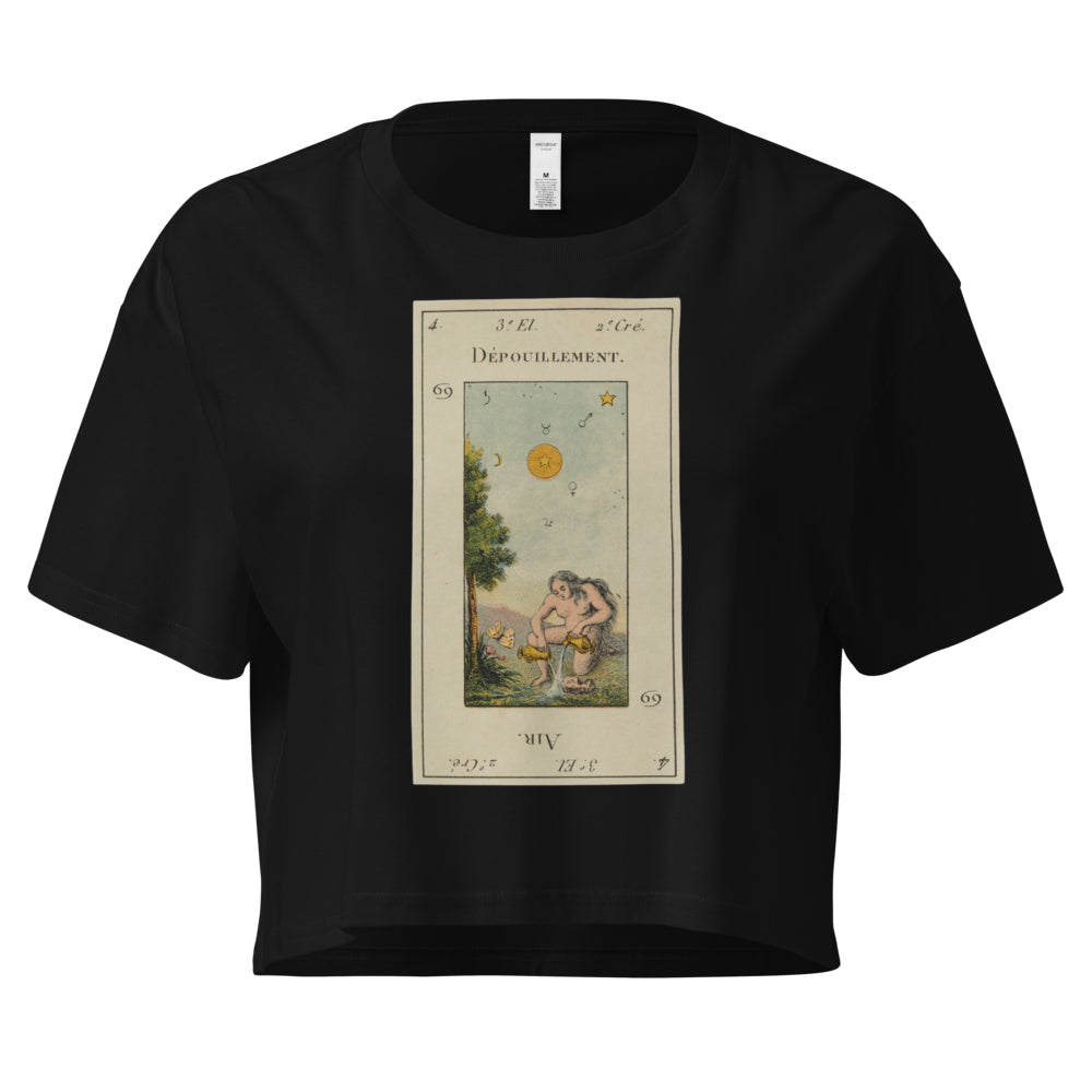 Vintage "Grand Etteilla" French Tarot "The Star" | Crop Top-Haus of Darkness, Haus of Light
