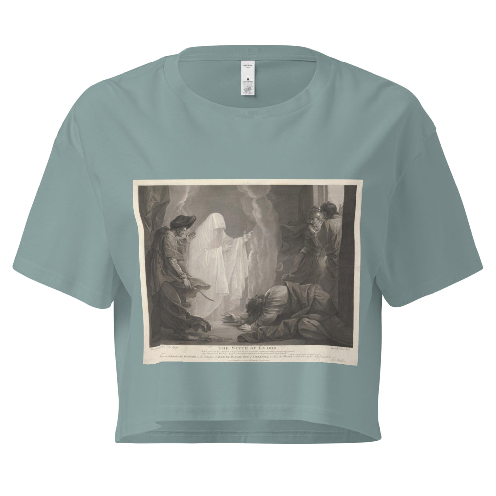 The Witch of En-dor by William Sharp | Crop Top-Haus of Darkness, Haus of Light