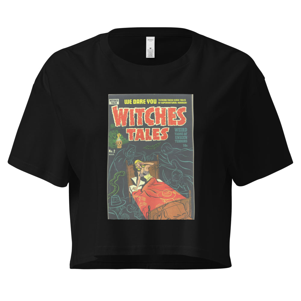 Witches Tales "Ghosts" | Crop Top-Haus of Darkness, Haus of Light