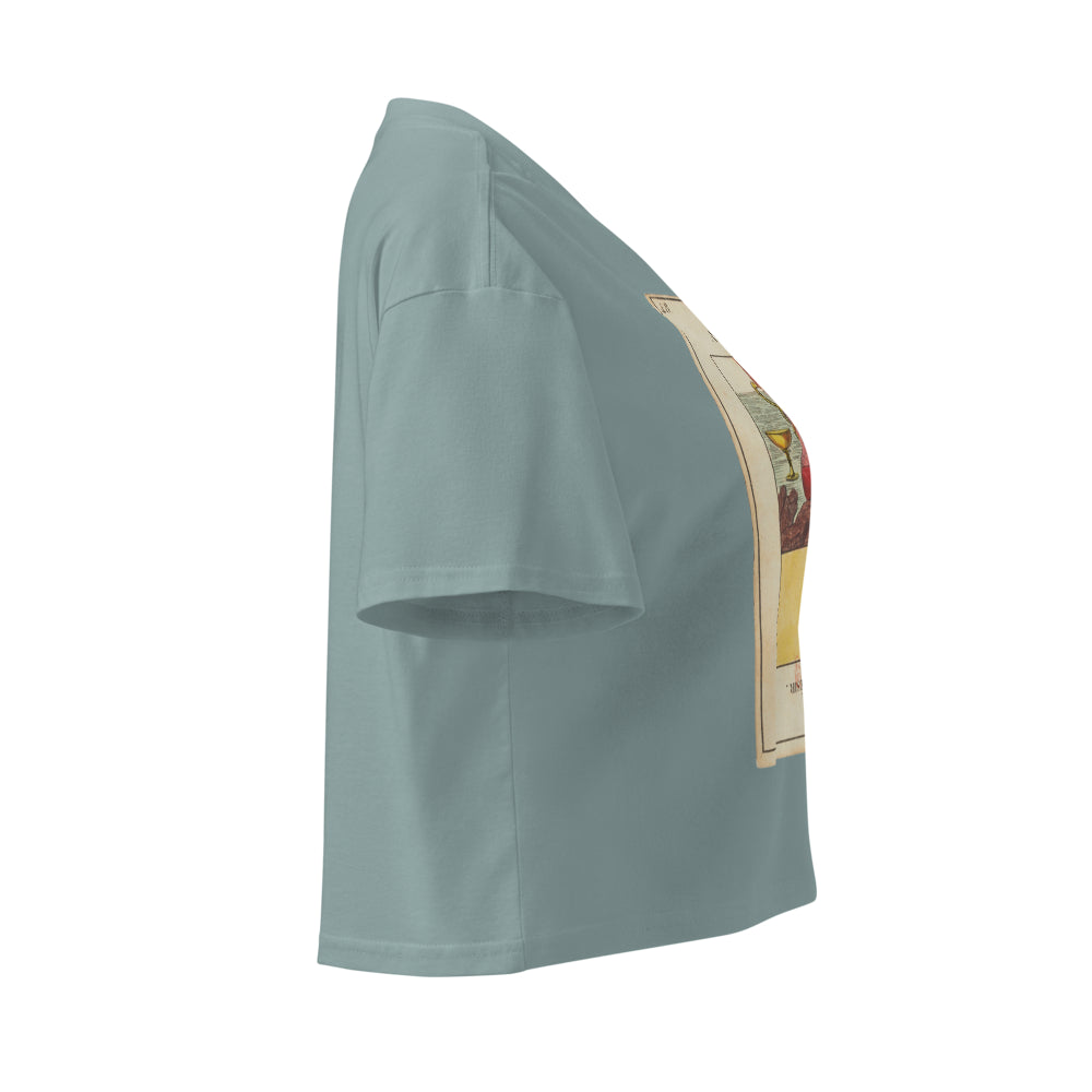 Vintage "Grand Etteilla" French Tarot "Love" | Crop Top-Haus of Darkness, Haus of Light