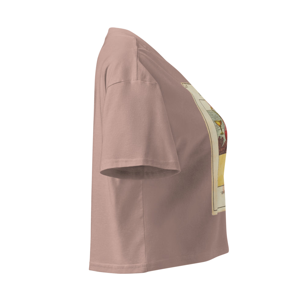 Vintage "Grand Etteilla" French Tarot "Love" | Crop Top-Haus of Darkness, Haus of Light