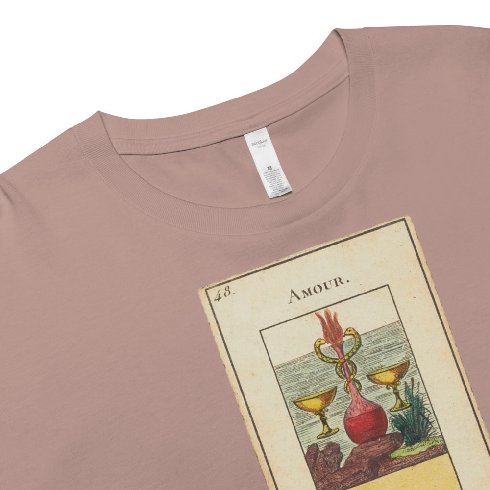 Vintage "Grand Etteilla" French Tarot "Love" | Crop Top-Haus of Darkness, Haus of Light
