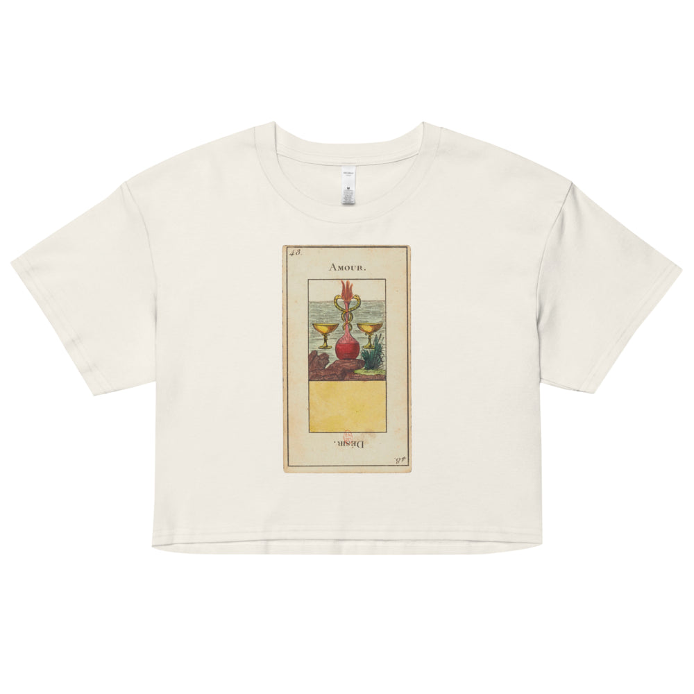 Vintage "Grand Etteilla" French Tarot "Love" | Crop Top-Haus of Darkness, Haus of Light