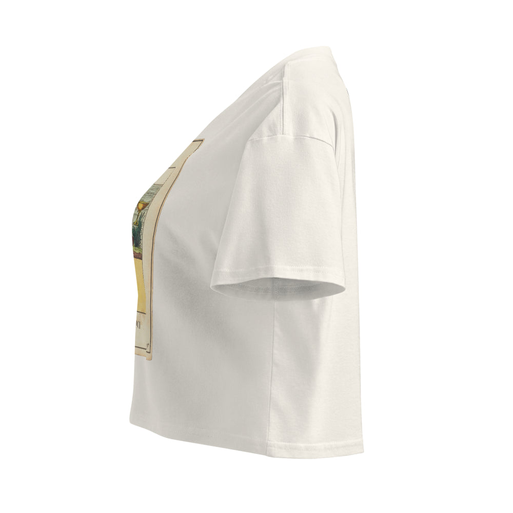 Vintage "Grand Etteilla" French Tarot "Love" | Crop Top-Haus of Darkness, Haus of Light