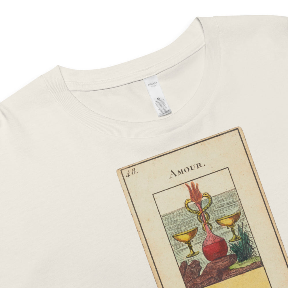 Vintage "Grand Etteilla" French Tarot "Love" | Crop Top-Haus of Darkness, Haus of Light