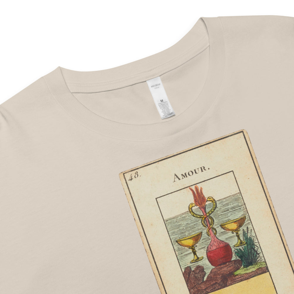 Vintage "Grand Etteilla" French Tarot "Love" | Crop Top-Haus of Darkness, Haus of Light