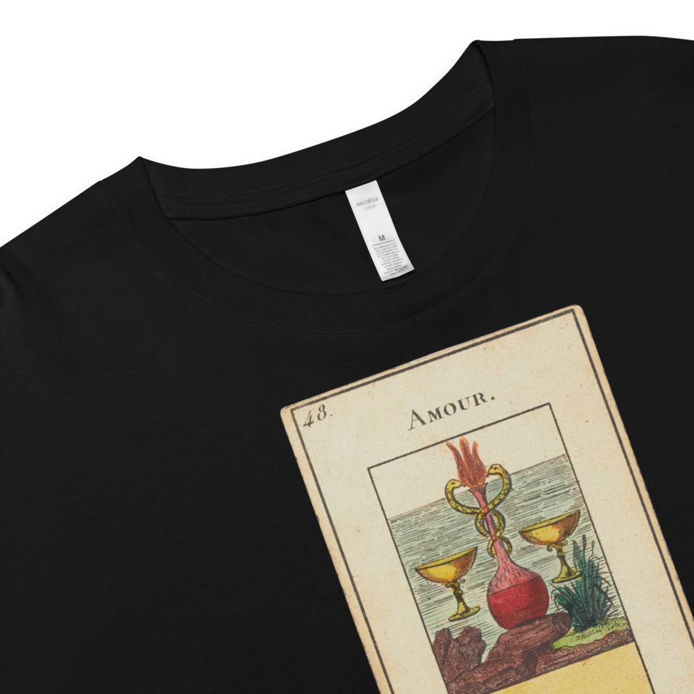Vintage "Grand Etteilla" French Tarot "Love" | Crop Top-Haus of Darkness, Haus of Light