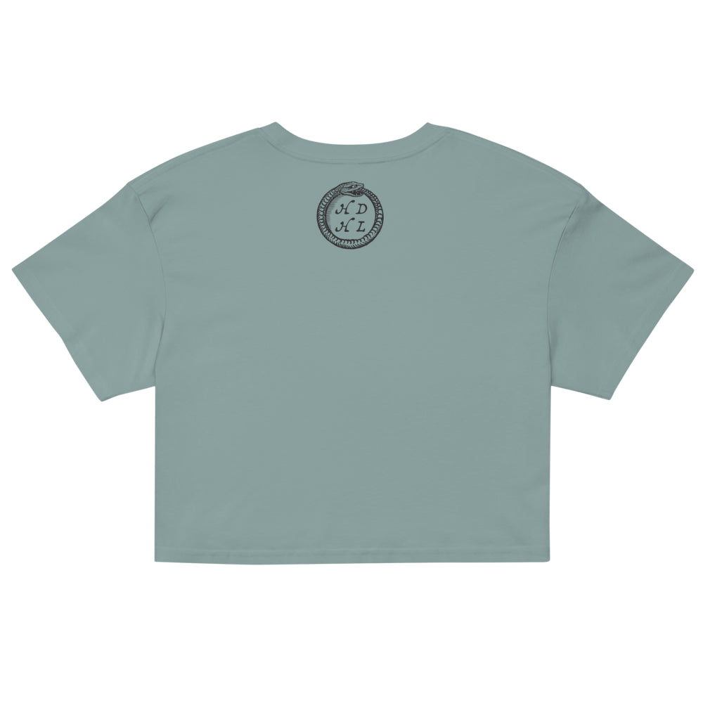 Vintage "Grand Etteilla" French Tarot "The Moon" | Crop Top-Haus of Darkness, Haus of Light