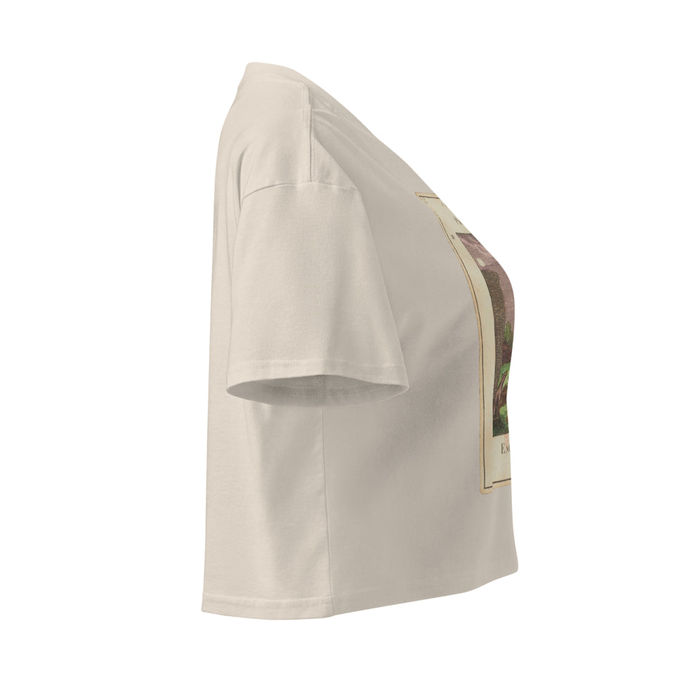 Vintage "Grand Etteilla" French Tarot "The Moon" | Crop Top-Haus of Darkness, Haus of Light