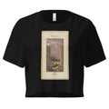 Vintage "Grand Etteilla" French Tarot "The Moon" | Crop Top-Haus of Darkness, Haus of Light