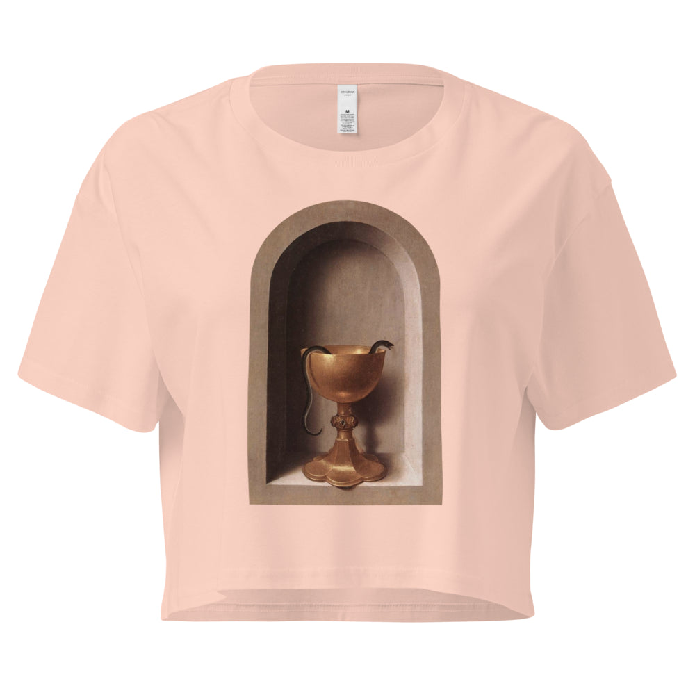 Snake Chalice from St John and Veronica Diptych by Hans Memling | Crop Top-Haus of Darkness, Haus of Light