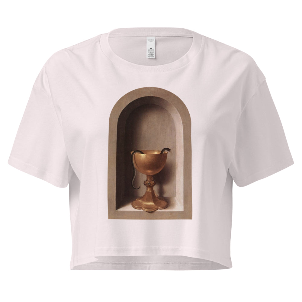 Snake Chalice from St John and Veronica Diptych by Hans Memling | Crop Top-Haus of Darkness, Haus of Light