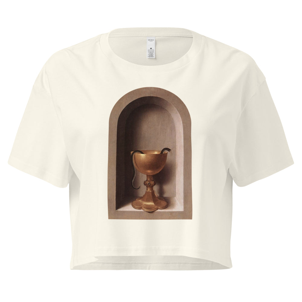 Snake Chalice from St John and Veronica Diptych by Hans Memling | Crop Top-Haus of Darkness, Haus of Light